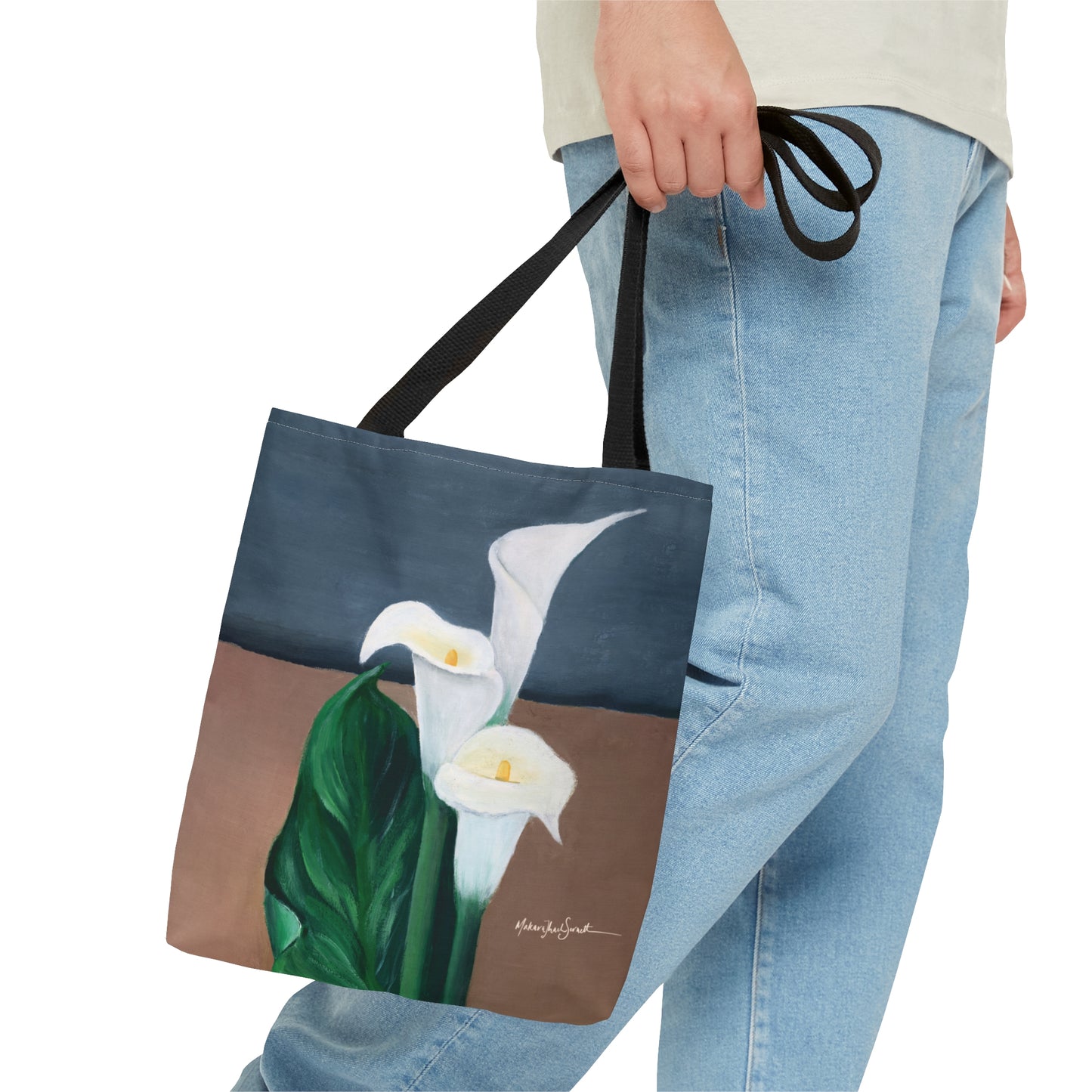 Dreaming in Lilies small tote bag