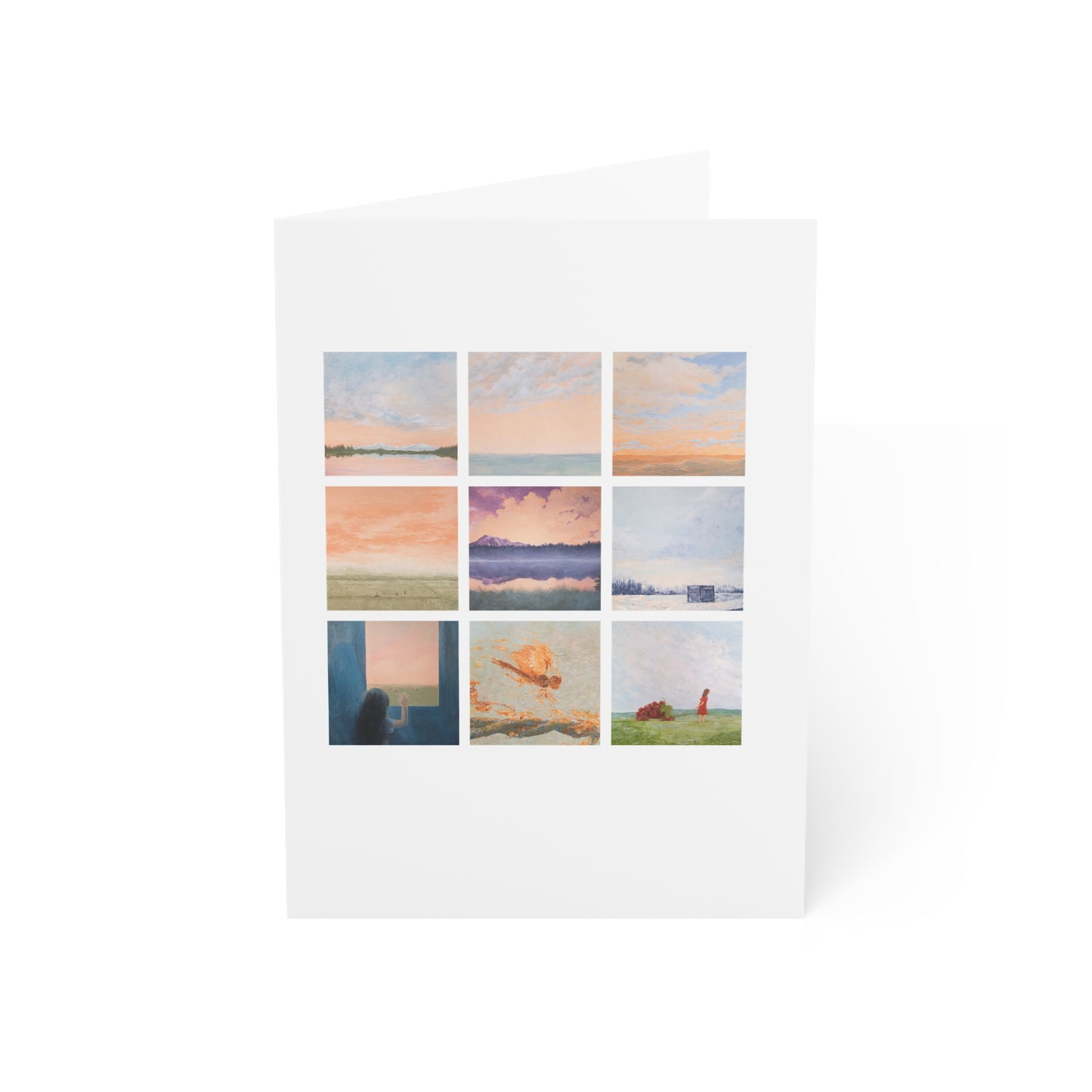 Wandering Day Dreams Collage Greeting Cards - Set of 1, 10, 30, or 50