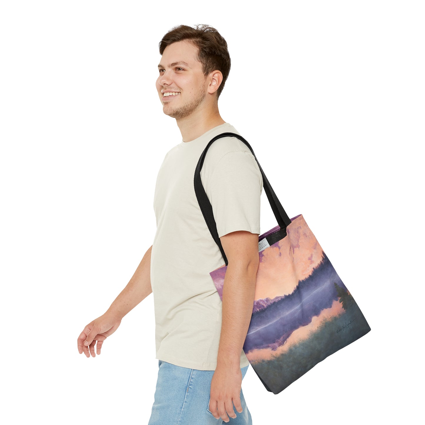 Embracing Mt. Rainier small tote bag