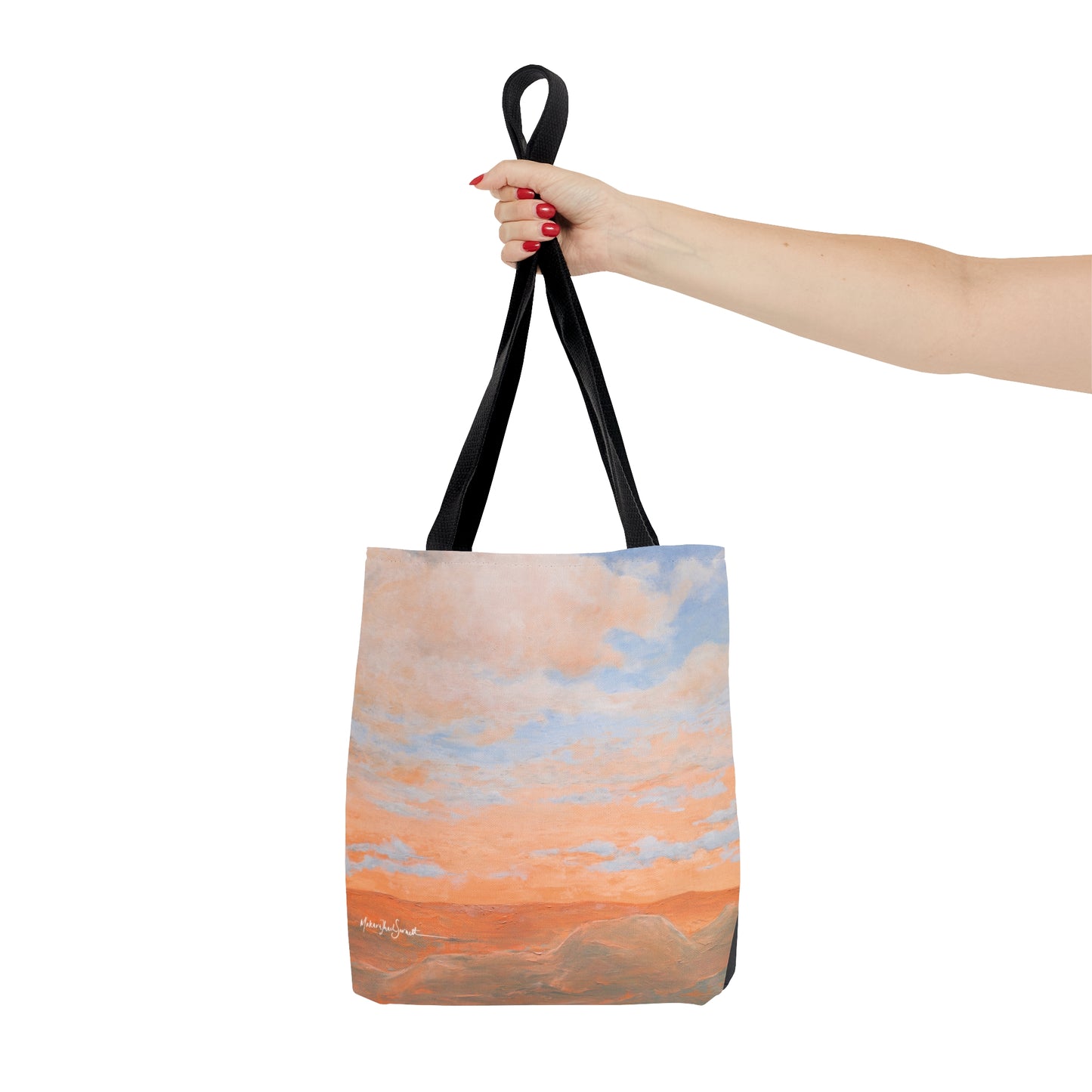 Embracing Mt Rainier and Simple Joys small tote bag