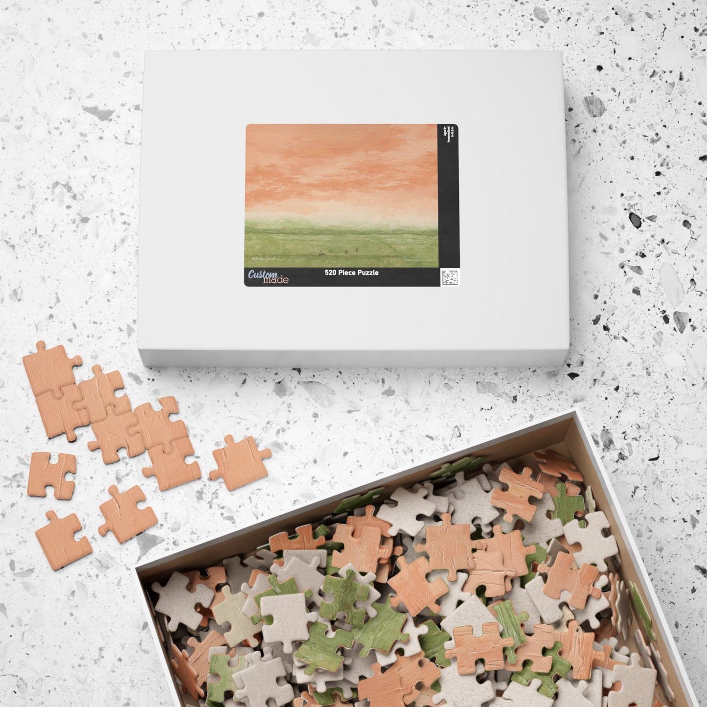 Among Rice Paddies Puzzle (500, 1014-piece)