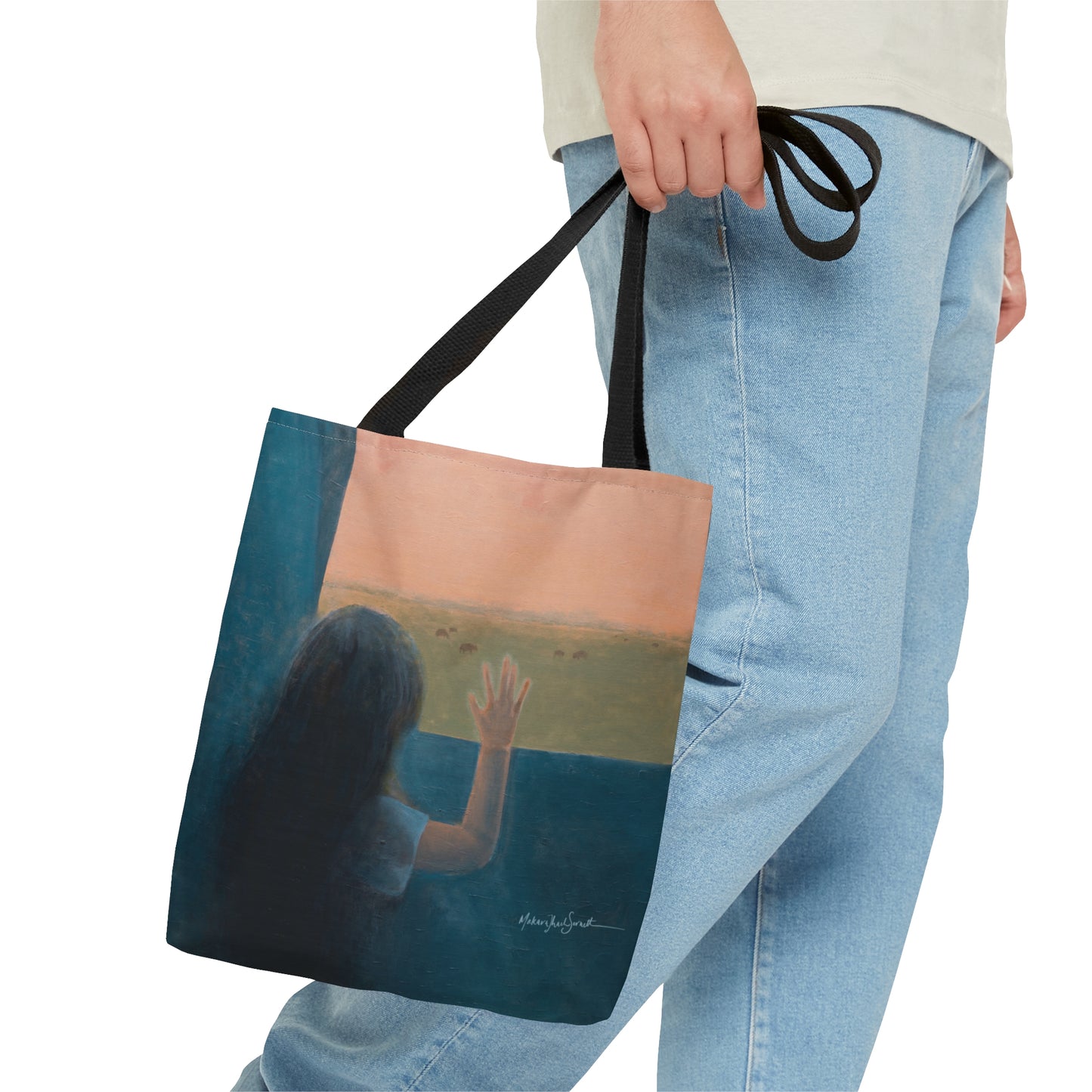 The World Outside small tote bag