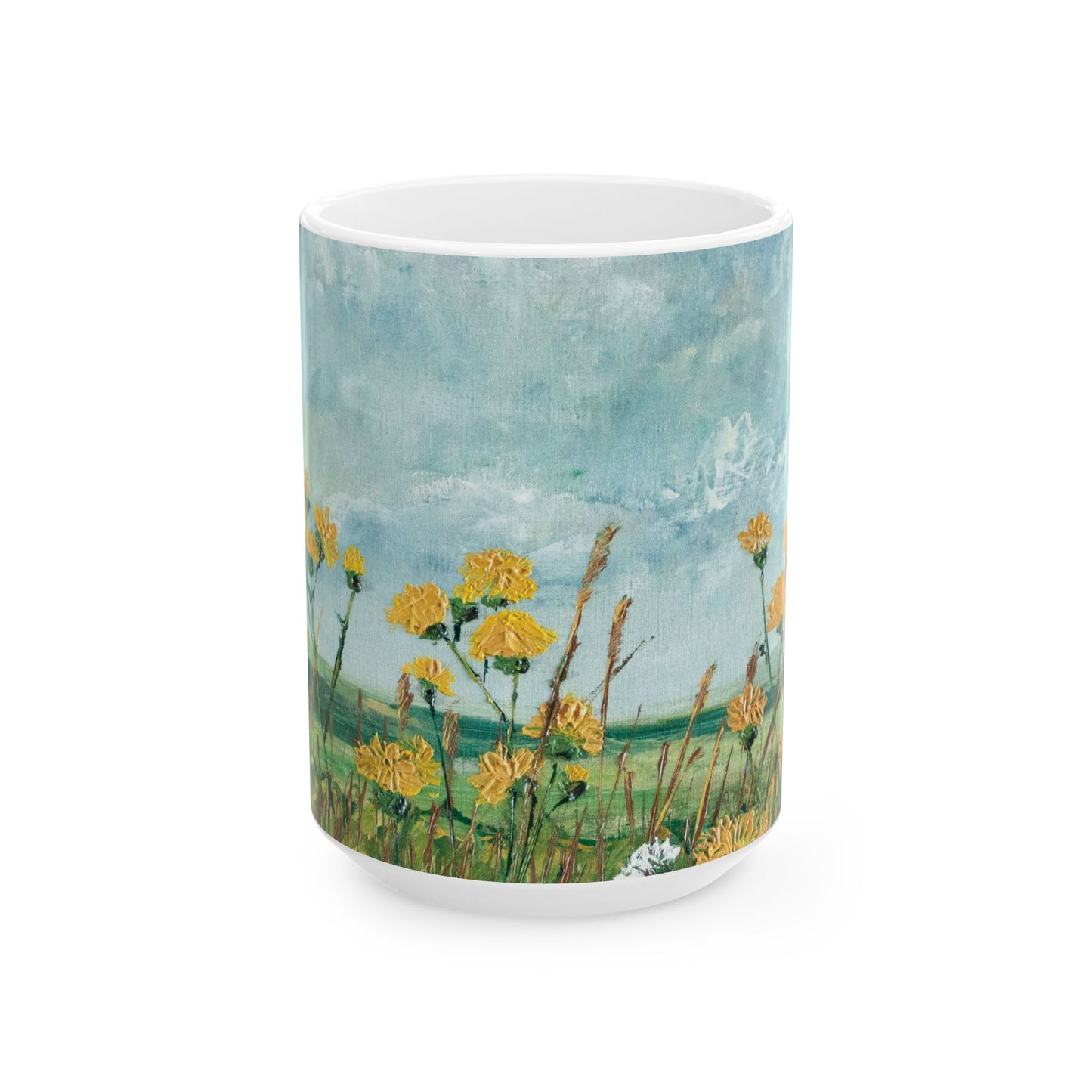 Sowthistles Ceramic Mug - Countryside Flowers - Perfect for Nature Lovers & Gift Ideas