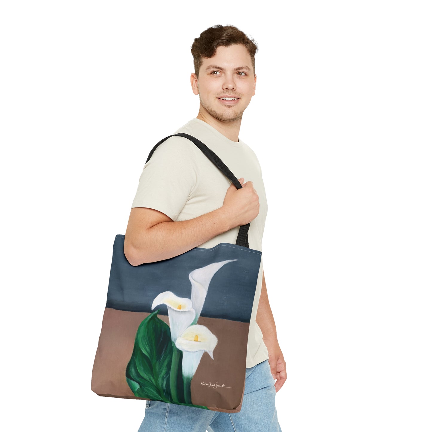 Dreaming in Lilies small tote bag