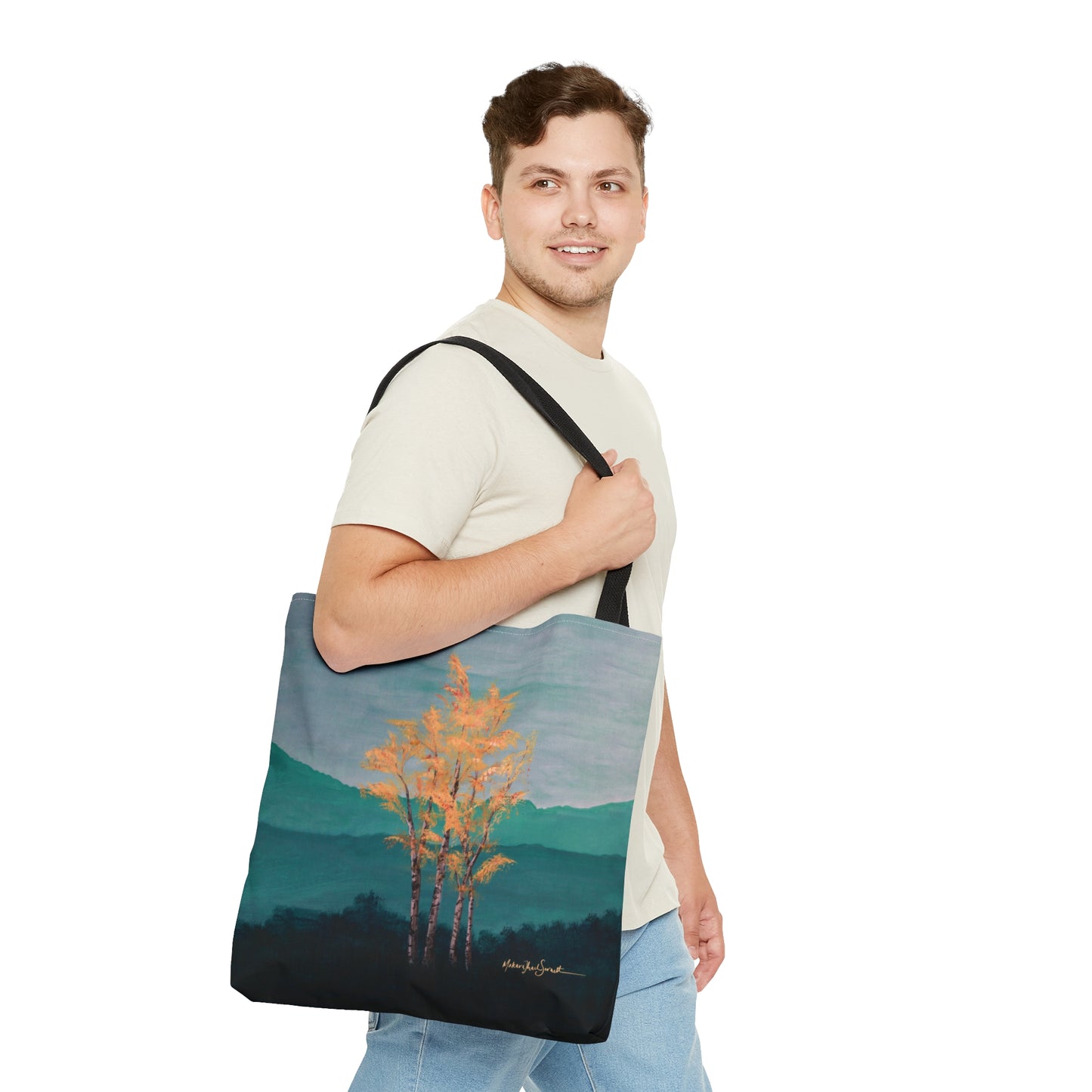 Golden Birch small tote bag