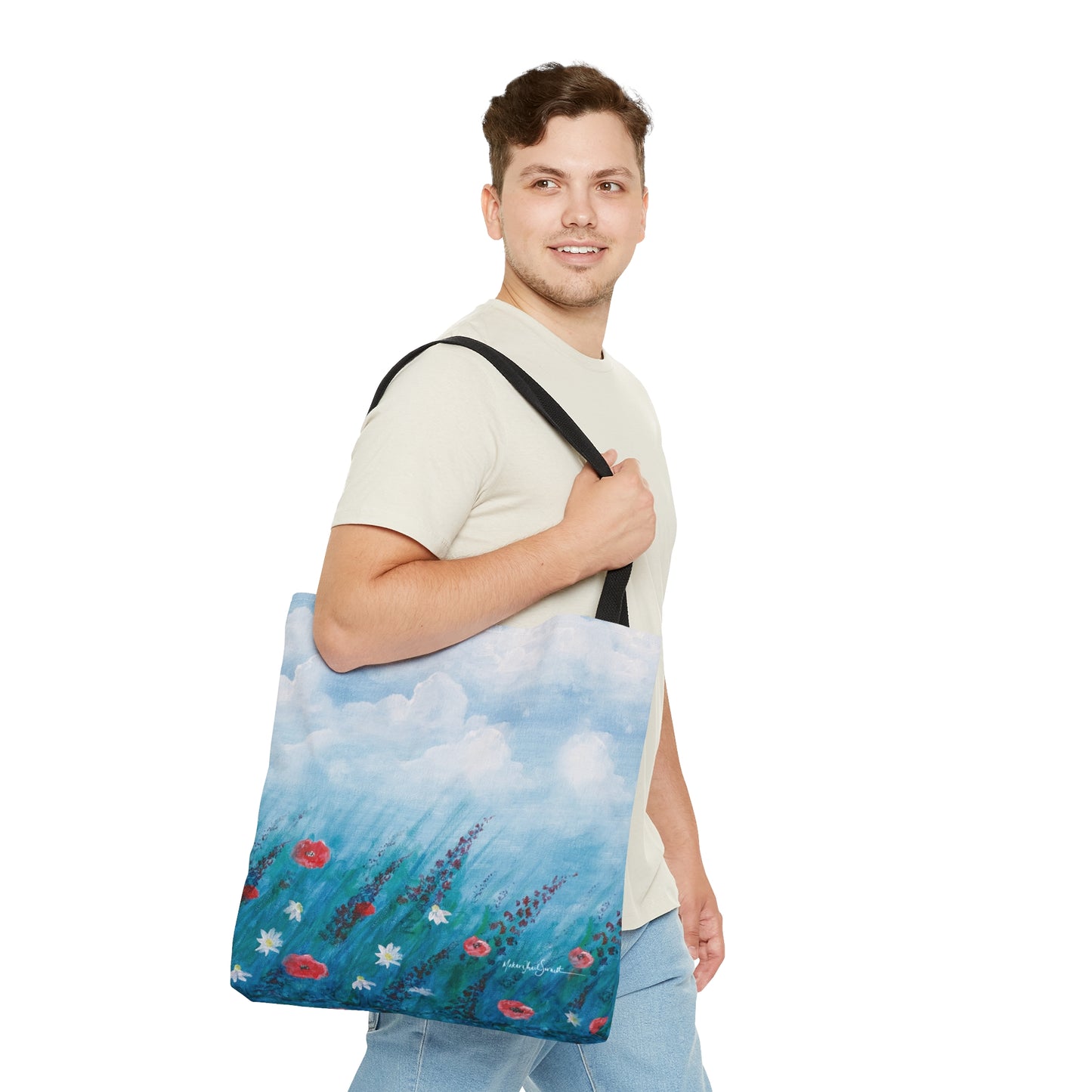 Field of Wildflowers small tote bag