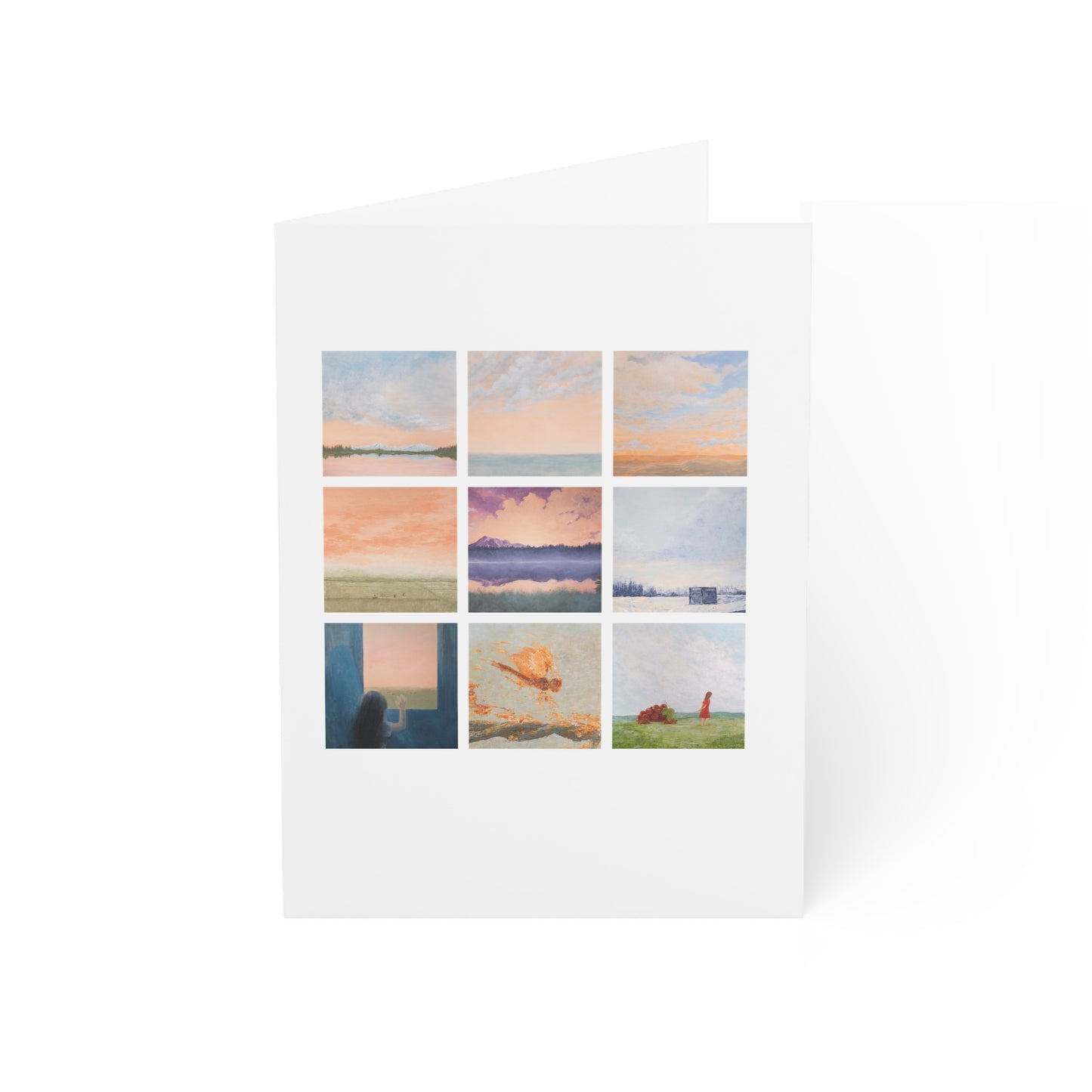 Wandering Day Dreams Collage Greeting Cards - Set of 1, 10, 30, or 50
