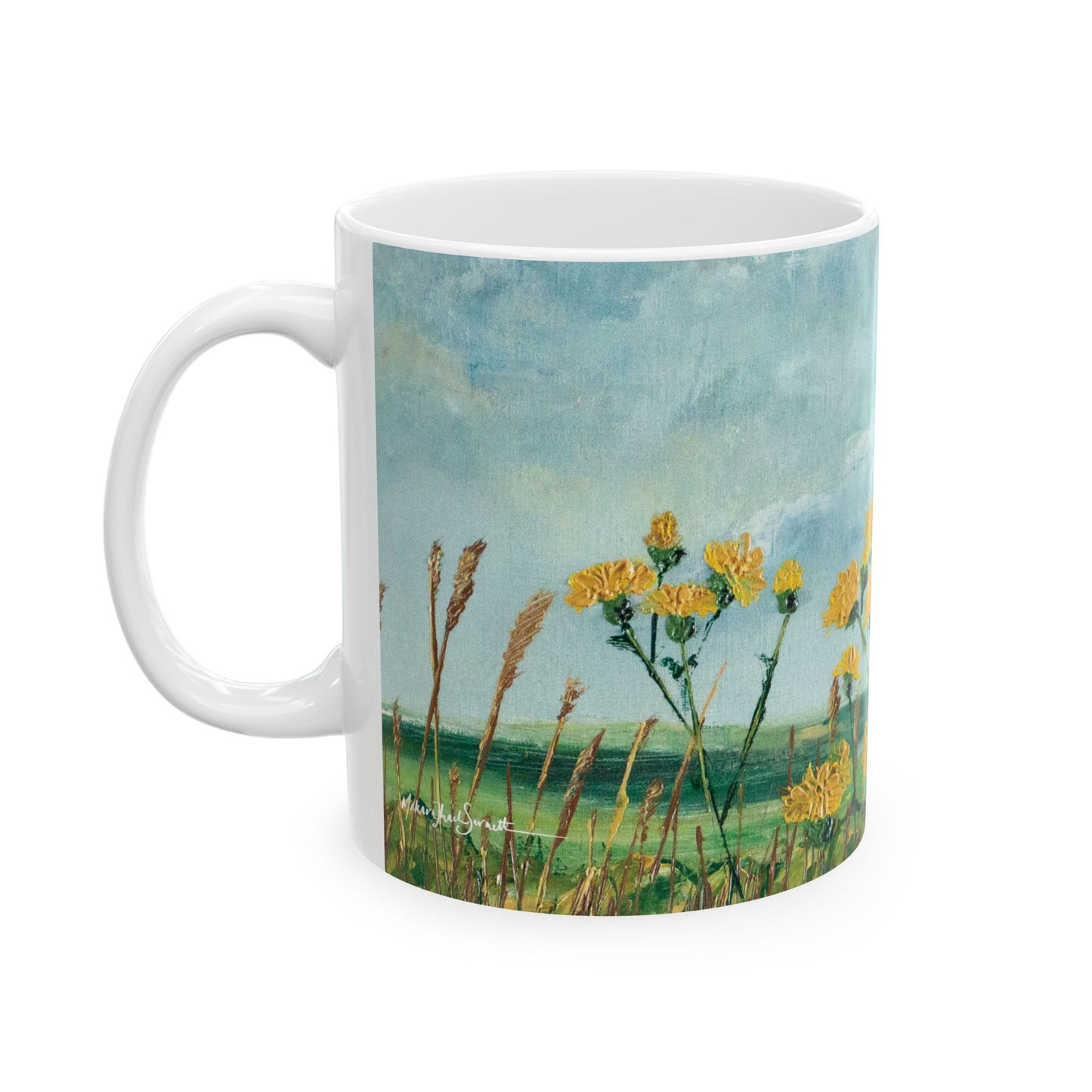 Sowthistles Ceramic Mug - Countryside Flowers - Perfect for Nature Lovers & Gift Ideas