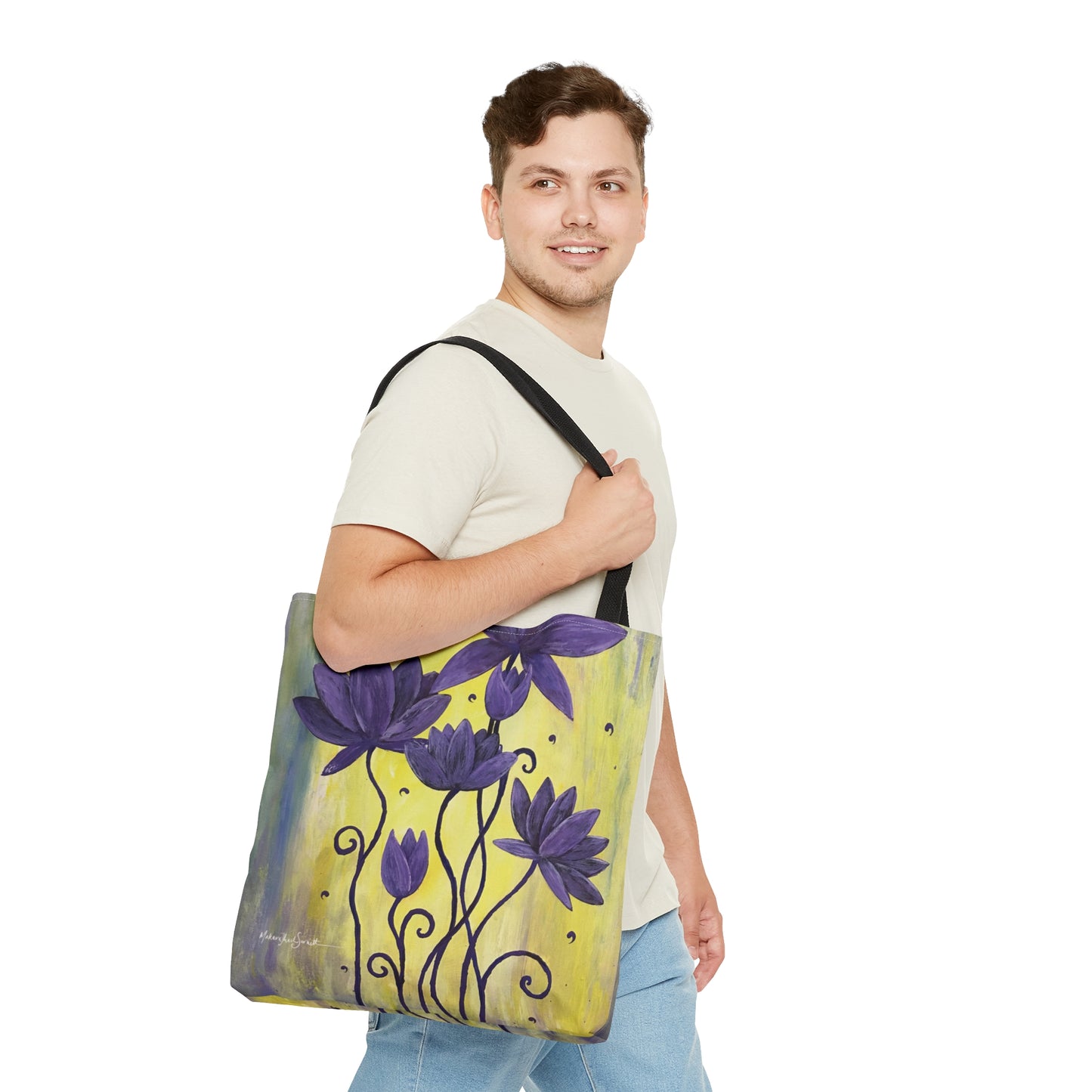 Rising Lotus Tote Bag