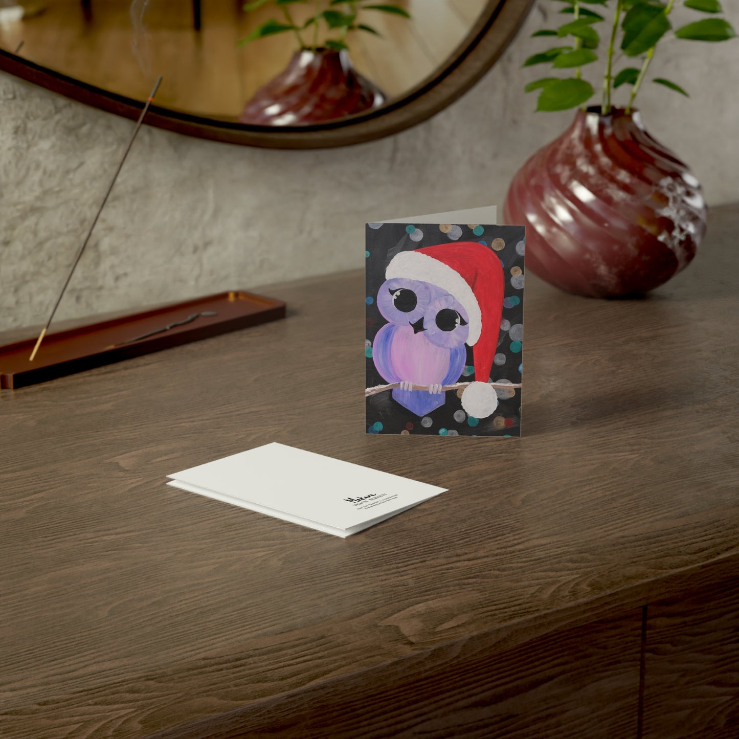 Jolly Owl Greeting Cards - Set of 1, 10, 30, or 50