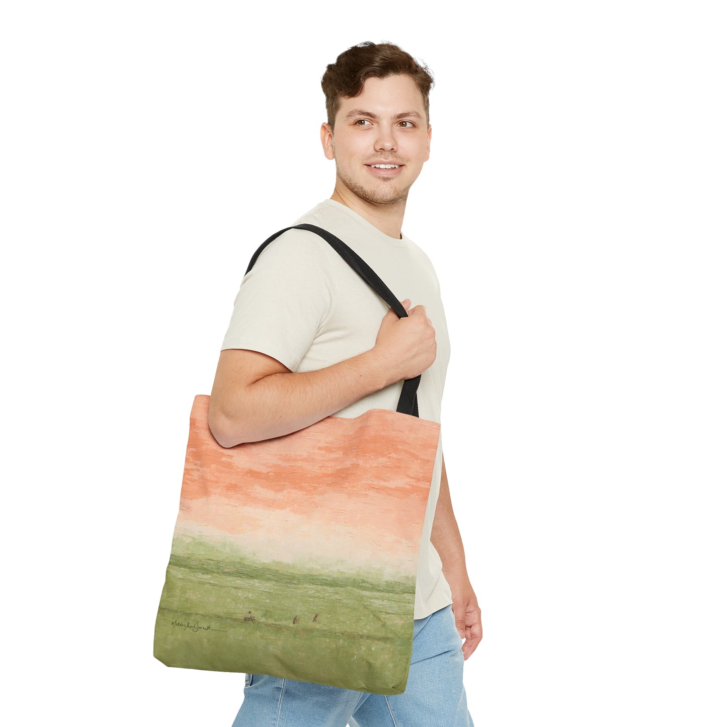 Among Rice Paddies small tote bag