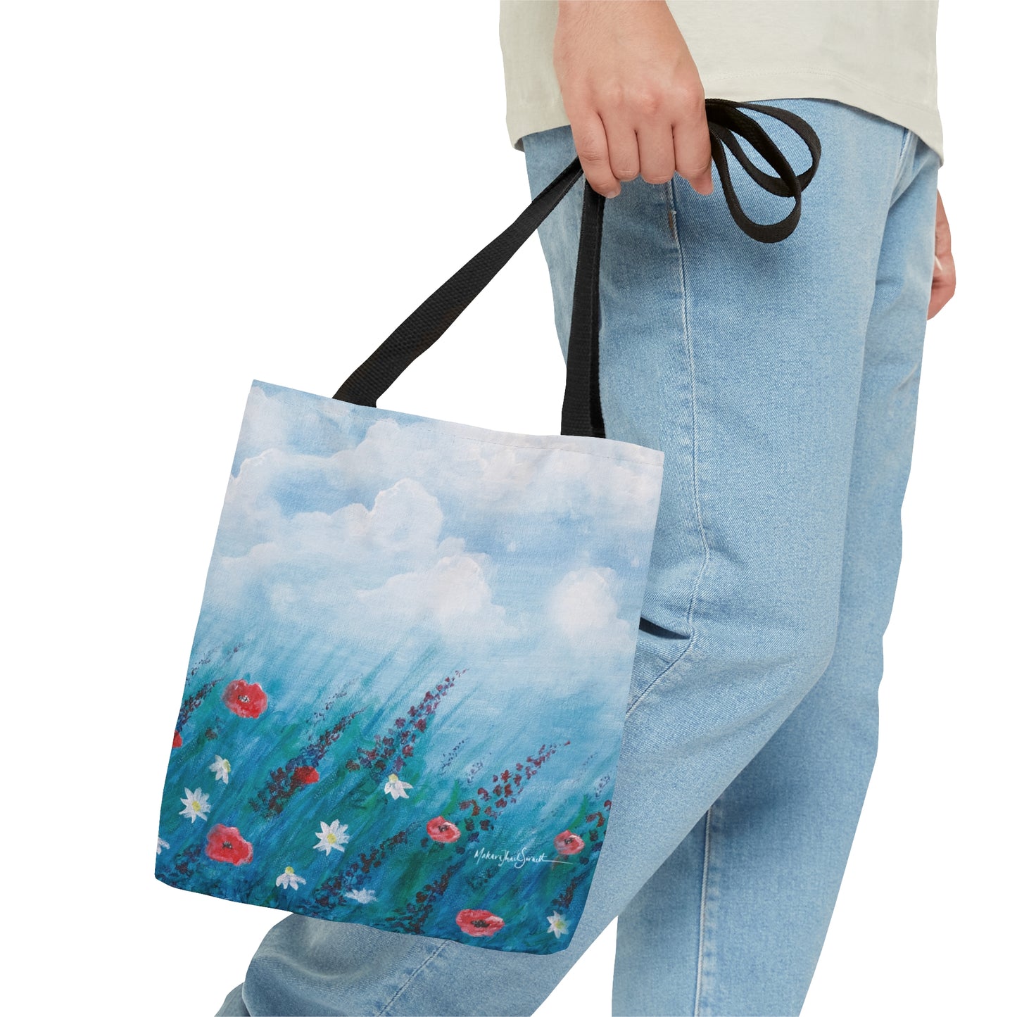 Field of Wildflowers small tote bag