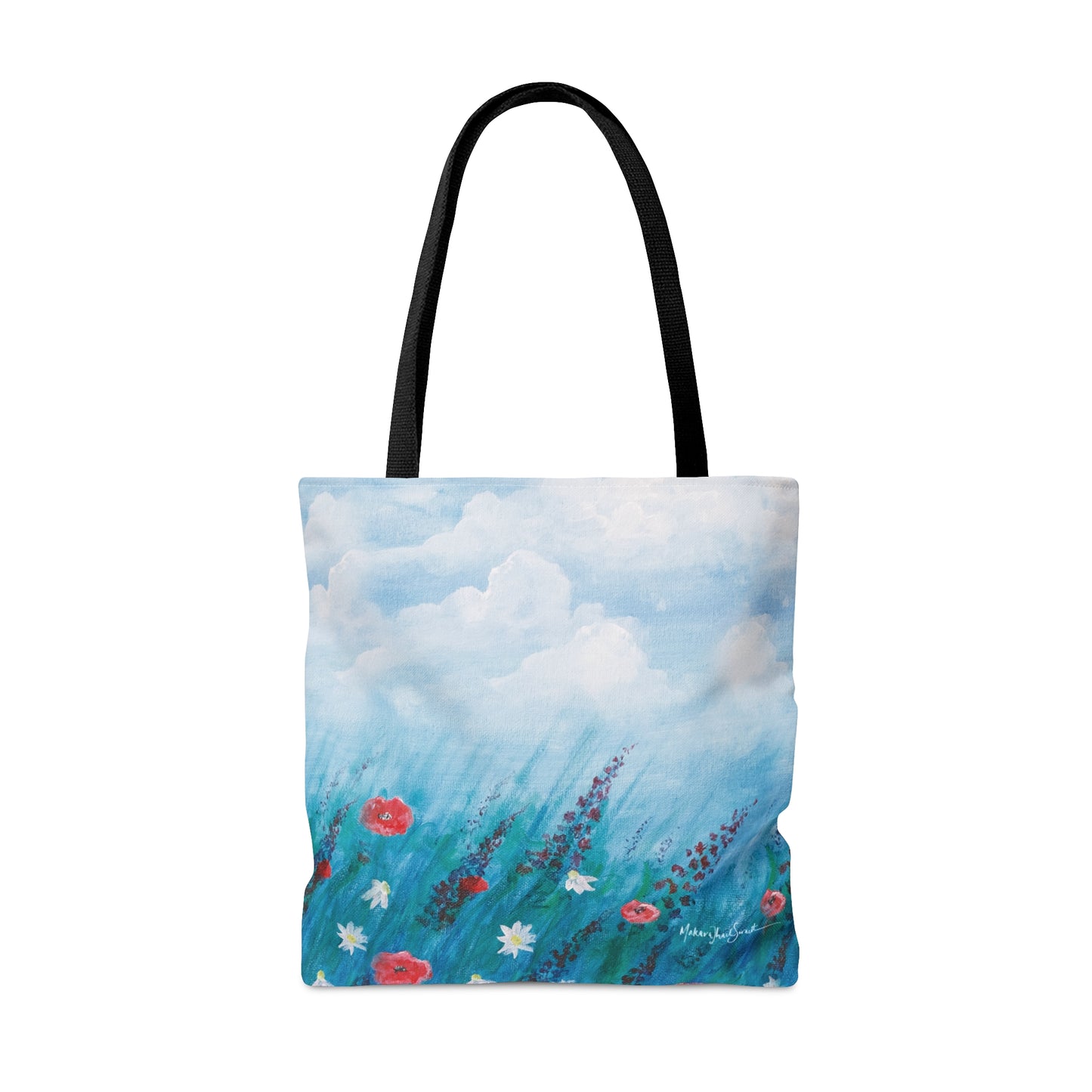 Field of Wildflowers small tote bag