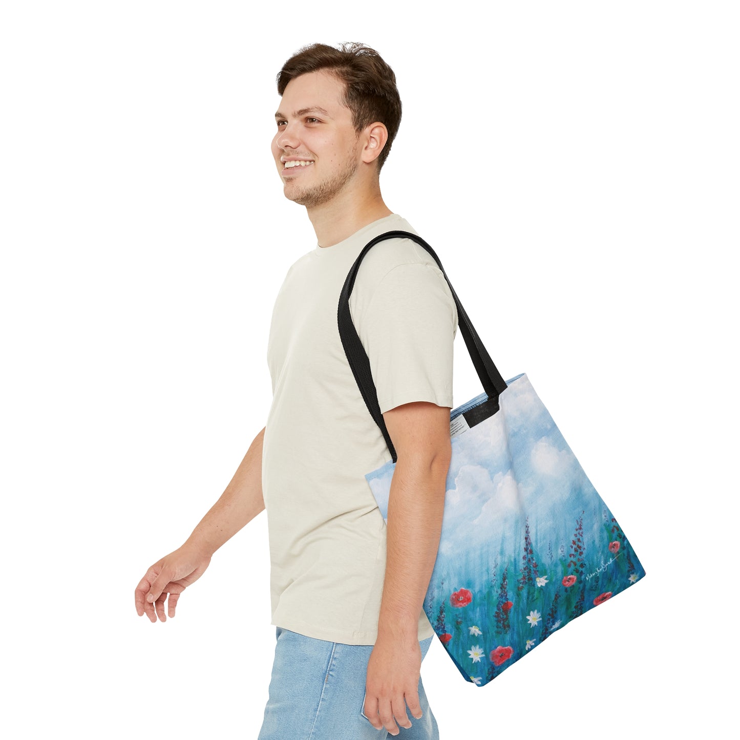 Field of Wildflowers small tote bag