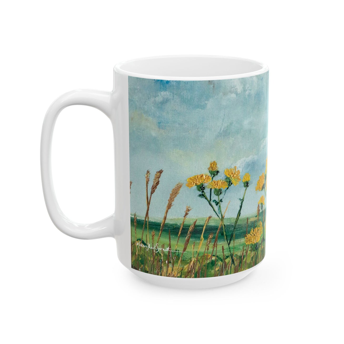 Sowthistles Ceramic Mug - Countryside Flowers - Perfect for Nature Lovers & Gift Ideas