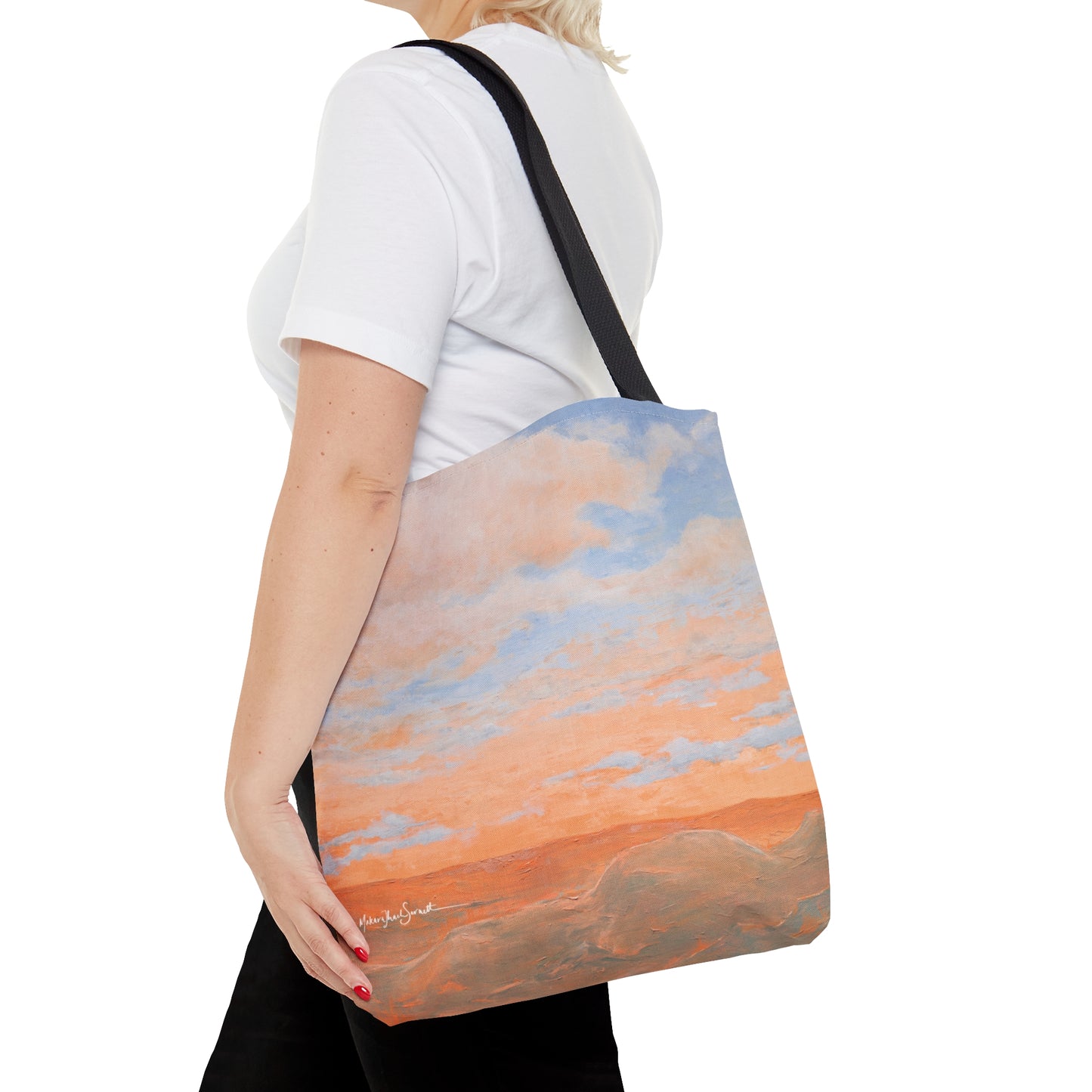 Embracing Mt Rainier and Simple Joys small tote bag