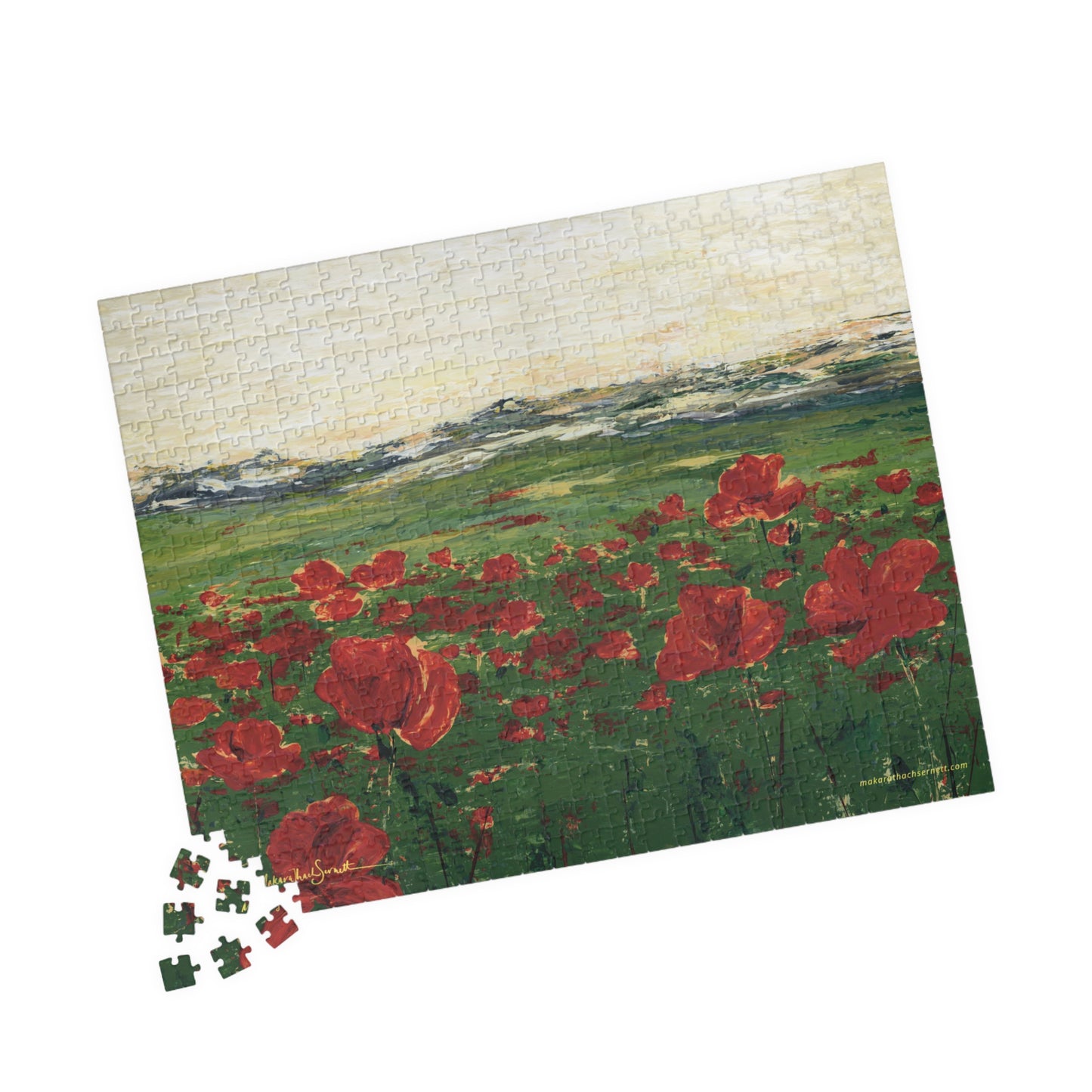 Field of Poppies Puzzle (500, 1014-piece)