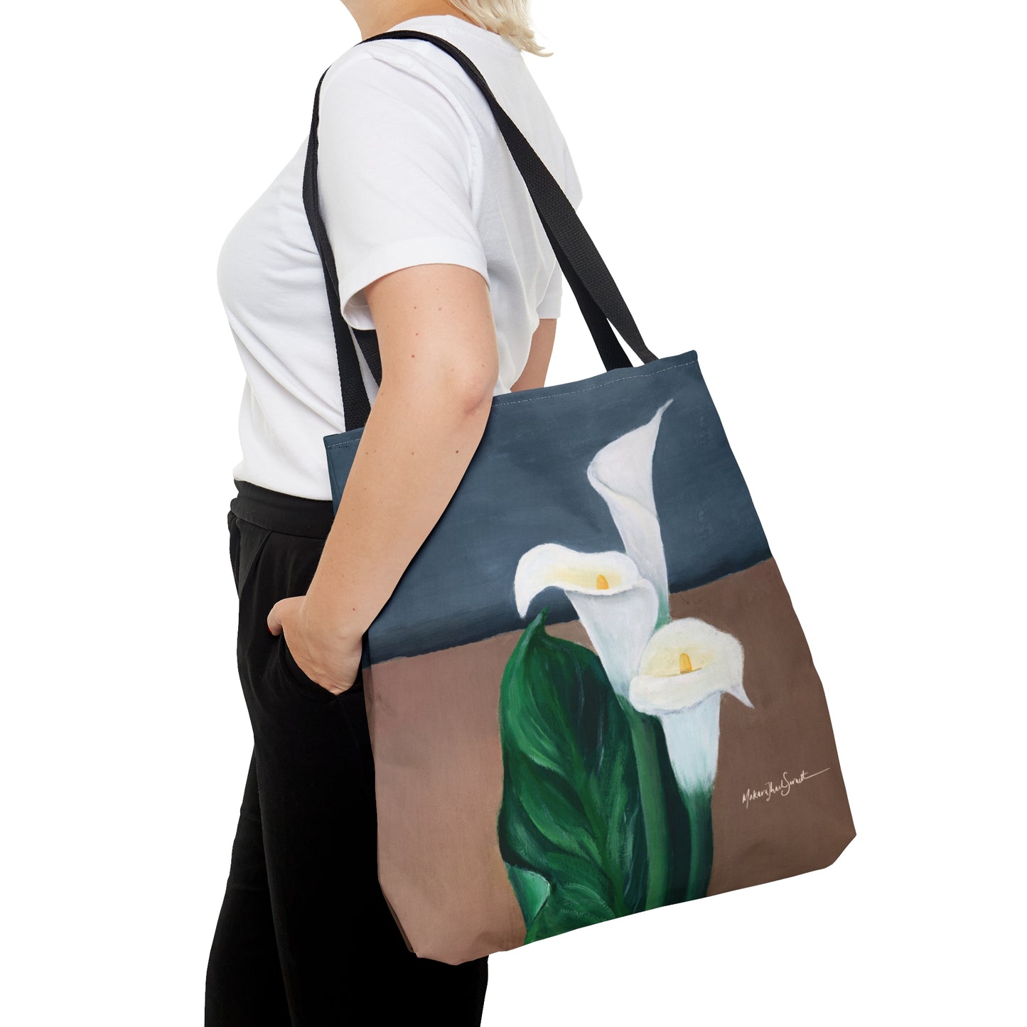 Dreaming in Lilies small tote bag