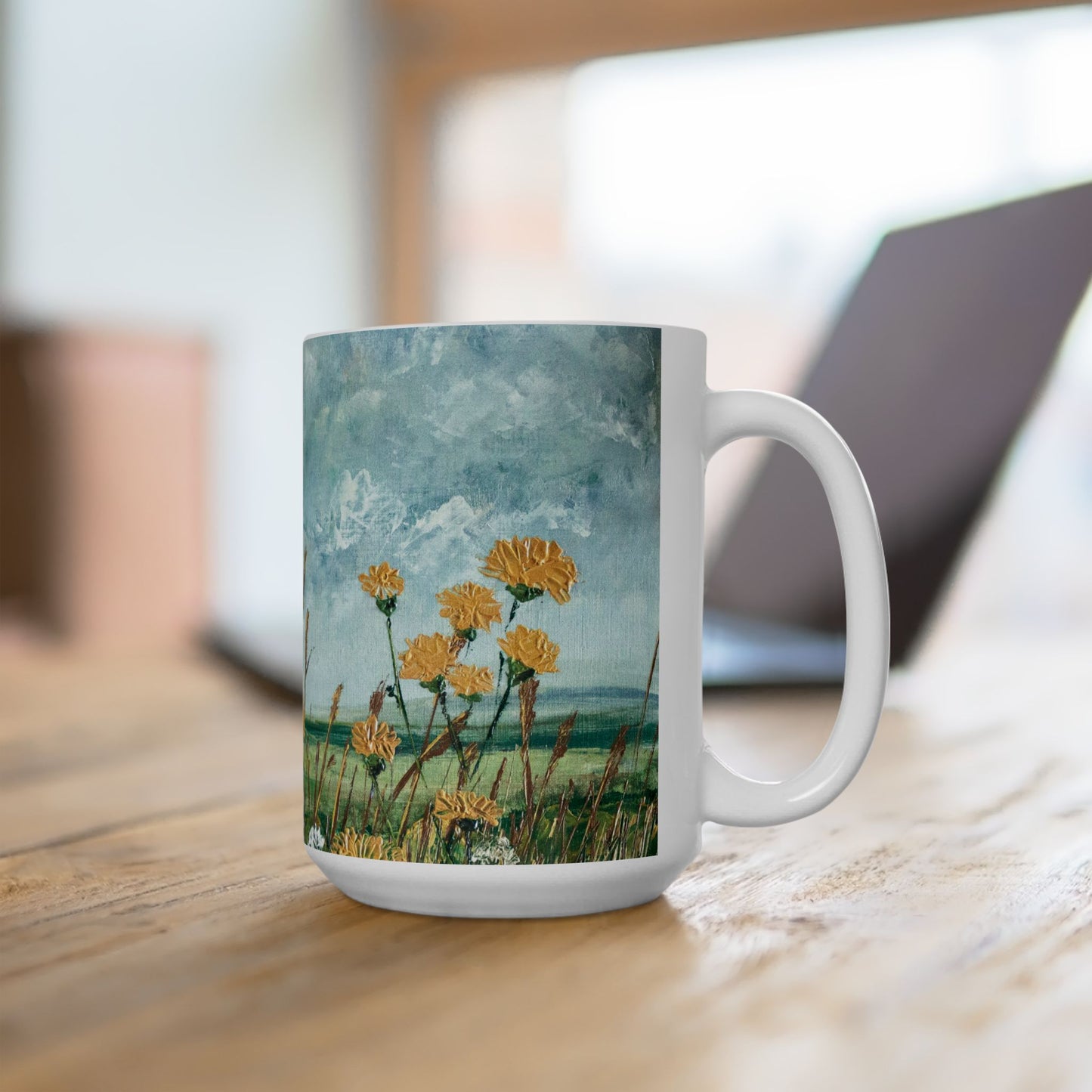 Sowthistles Ceramic Mug - Countryside Flowers - Perfect for Nature Lovers & Gift Ideas