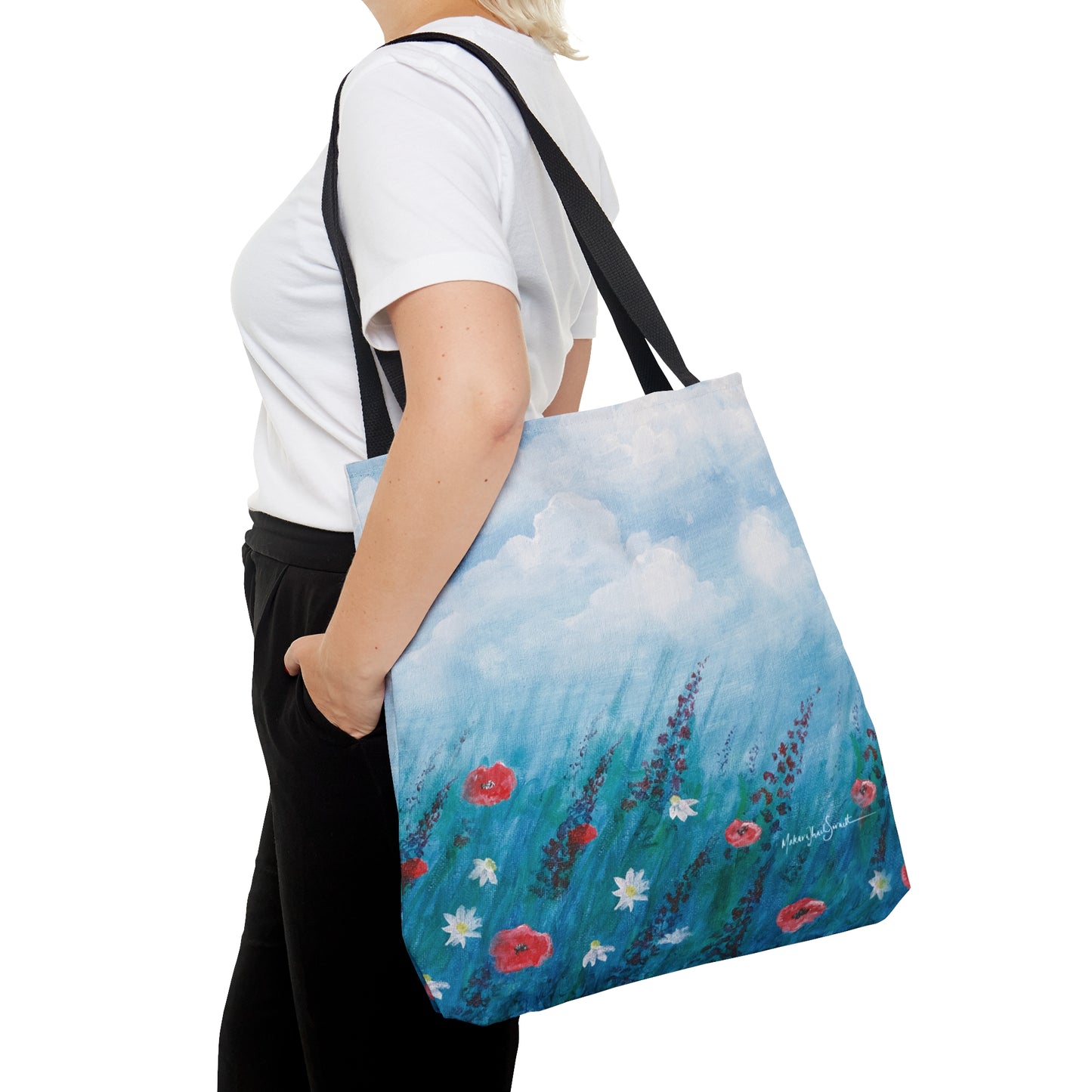 Field of Wildflowers small tote bag