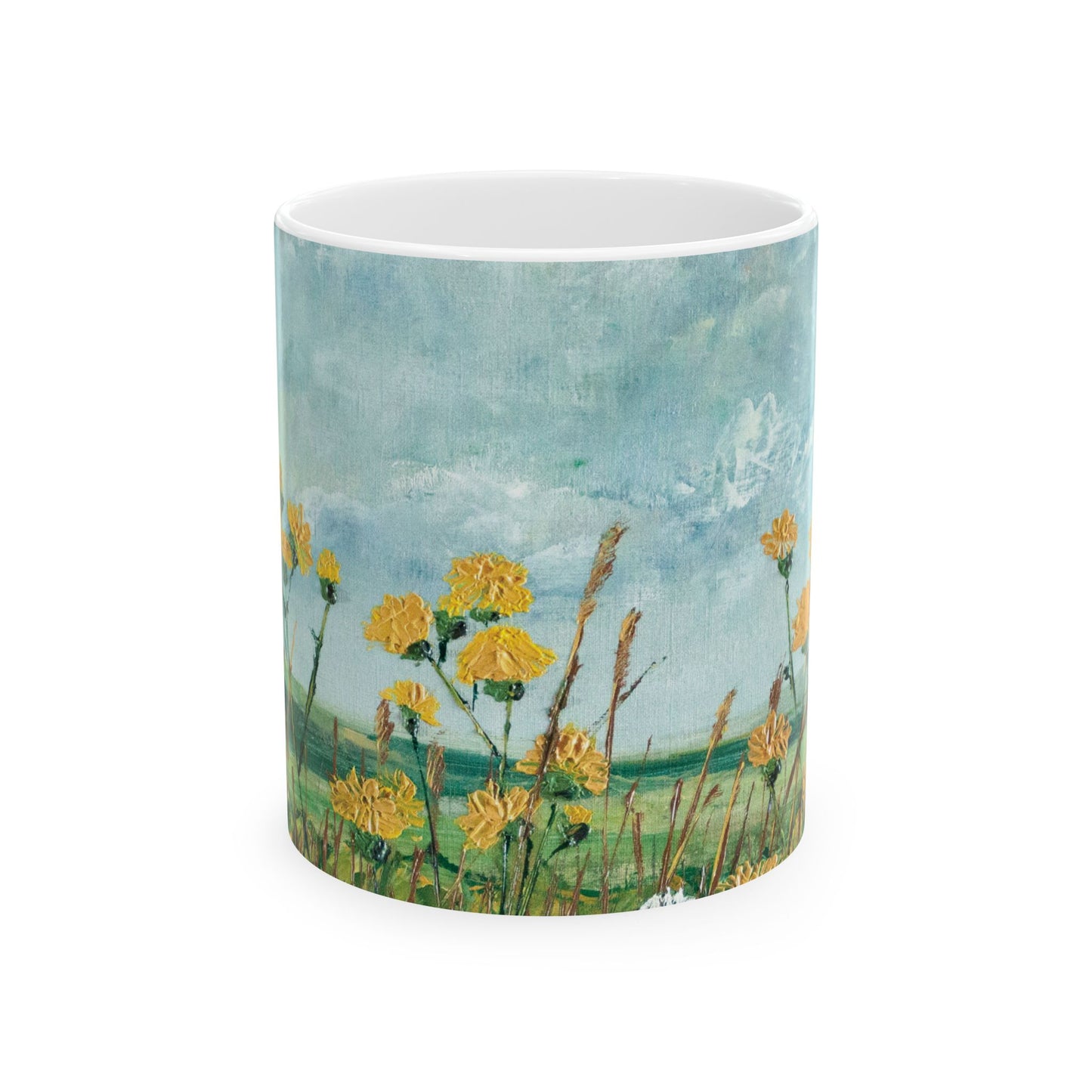 Sowthistles Ceramic Mug - Countryside Flowers - Perfect for Nature Lovers & Gift Ideas