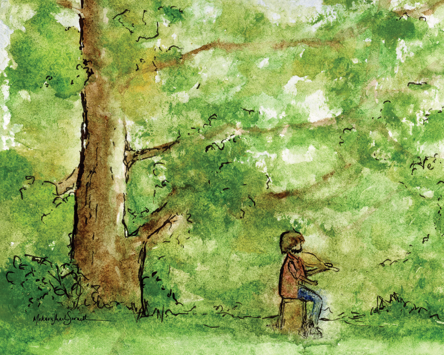 Music at the Park art print