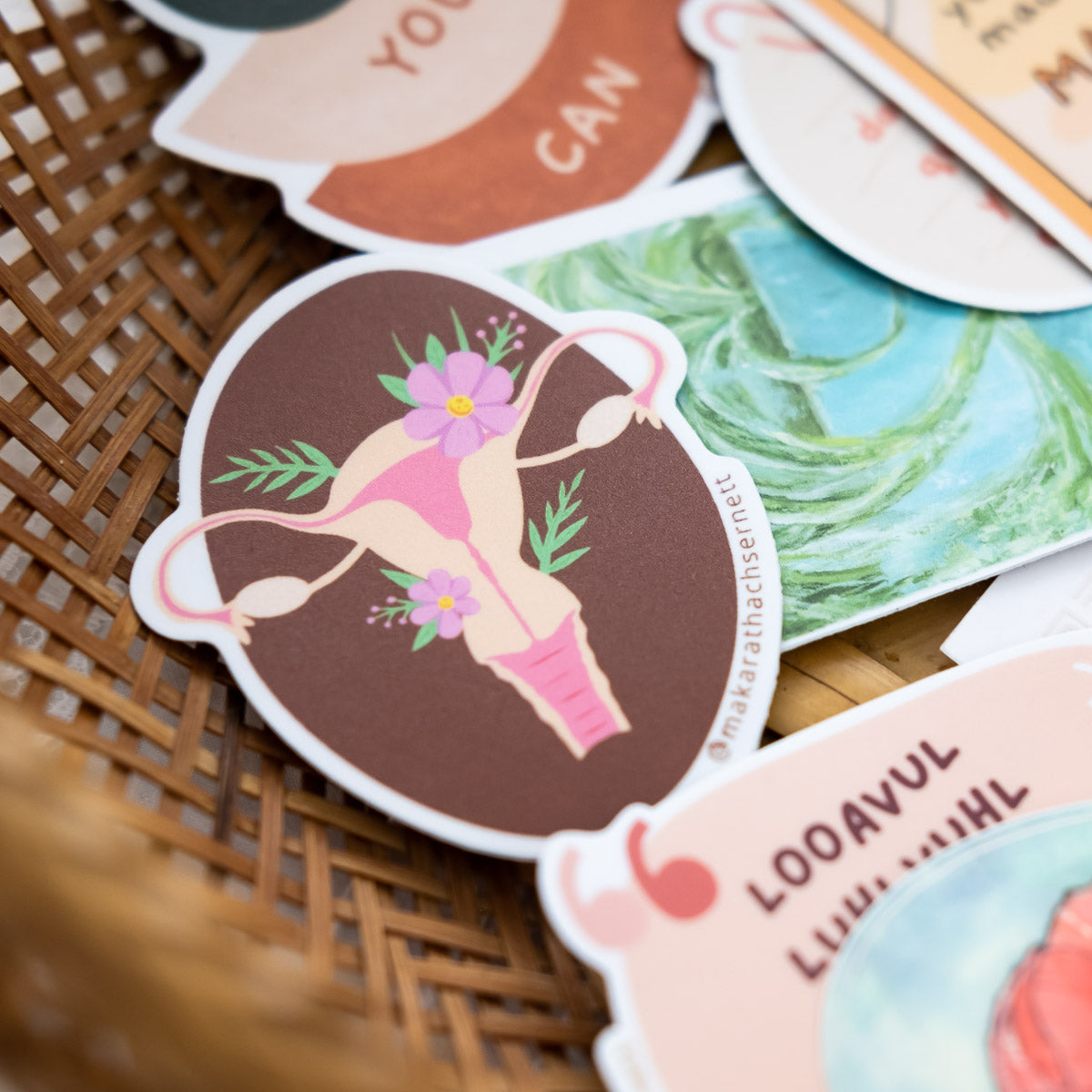 Lovely uterus sticker