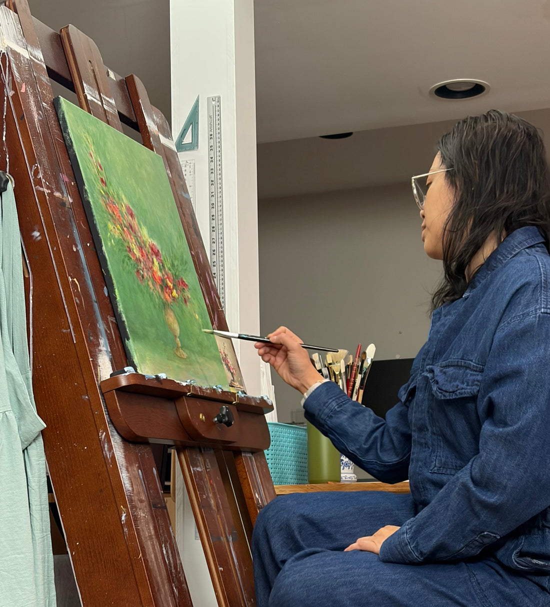 The Finishing Touches on a New Piece!