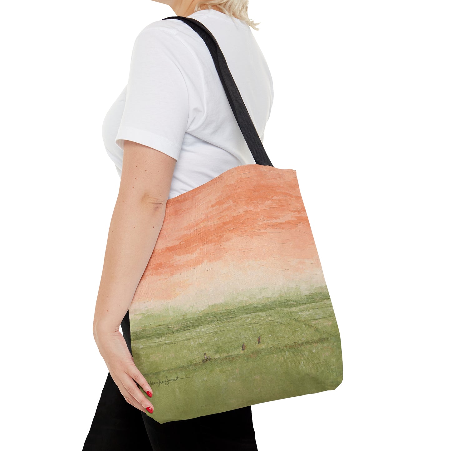 Among Rice Paddies small tote bag