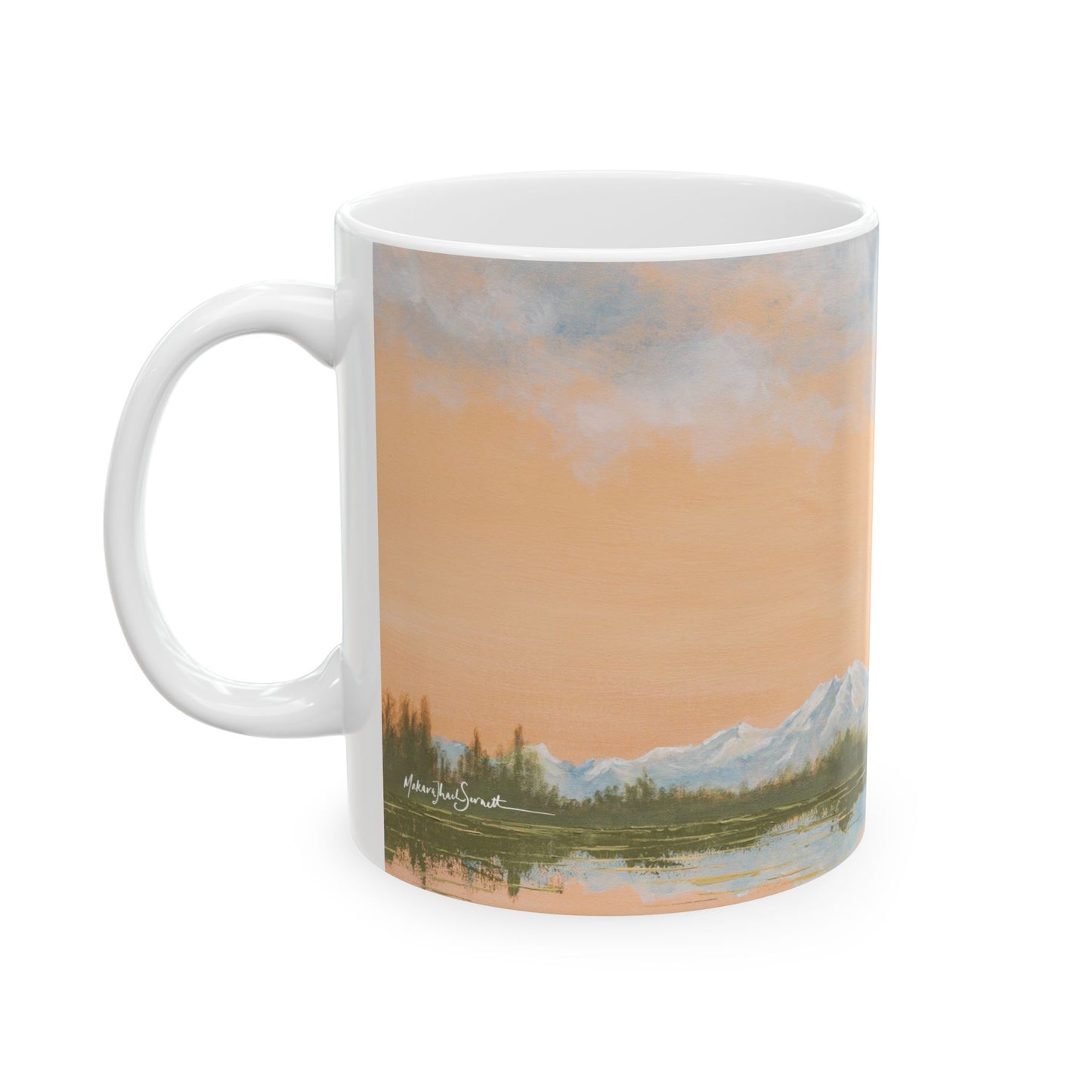 A Denali Adventure Ceramic Mug - Mountain Landscape - Perfect for Nature Lovers & Gift Ideas