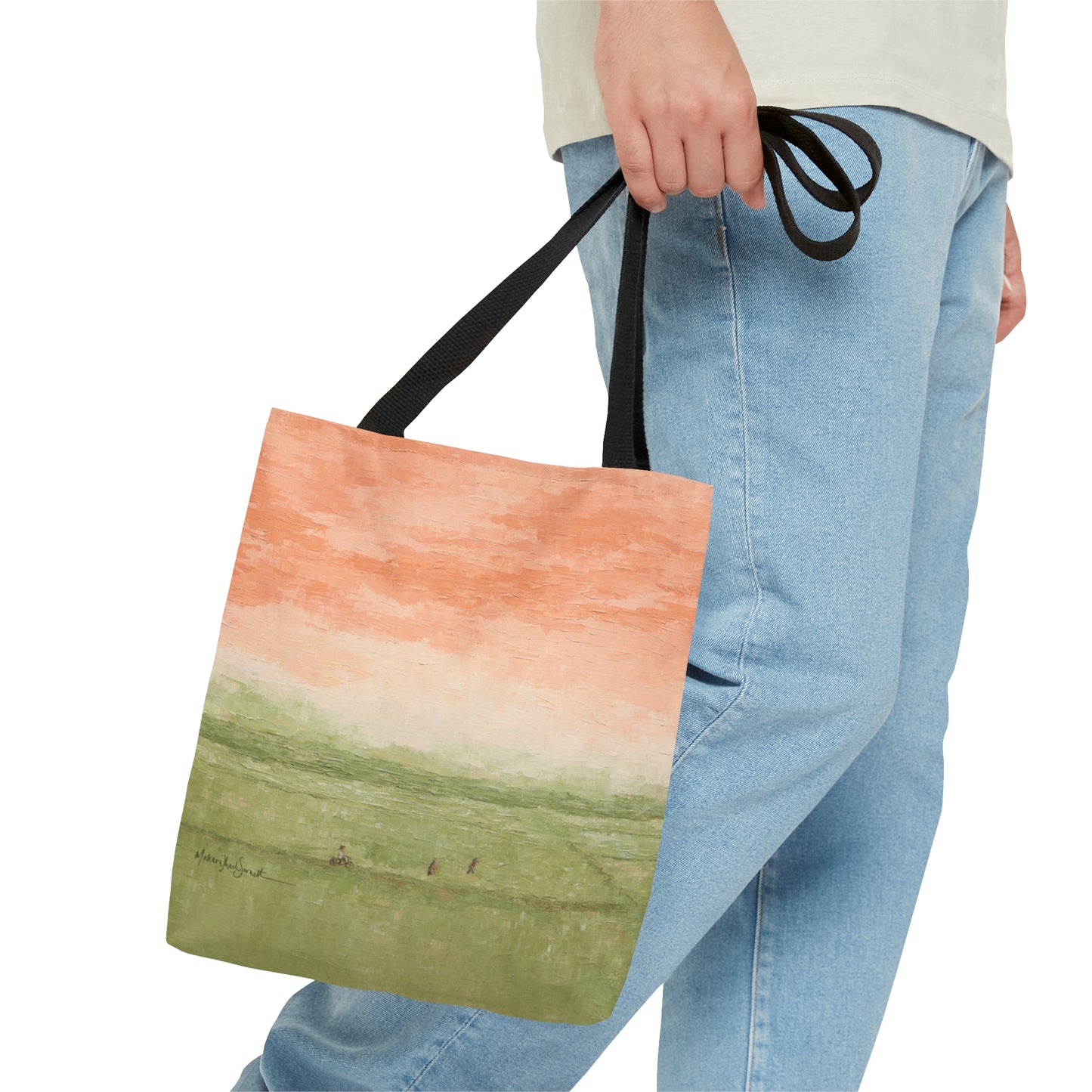 Among Rice Paddies small tote bag