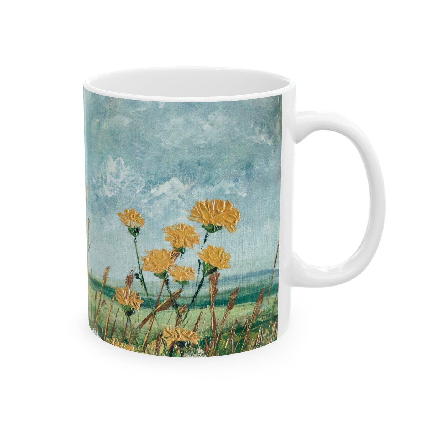 Sowthistles Ceramic Mug - Countryside Flowers - Perfect for Nature Lovers & Gift Ideas