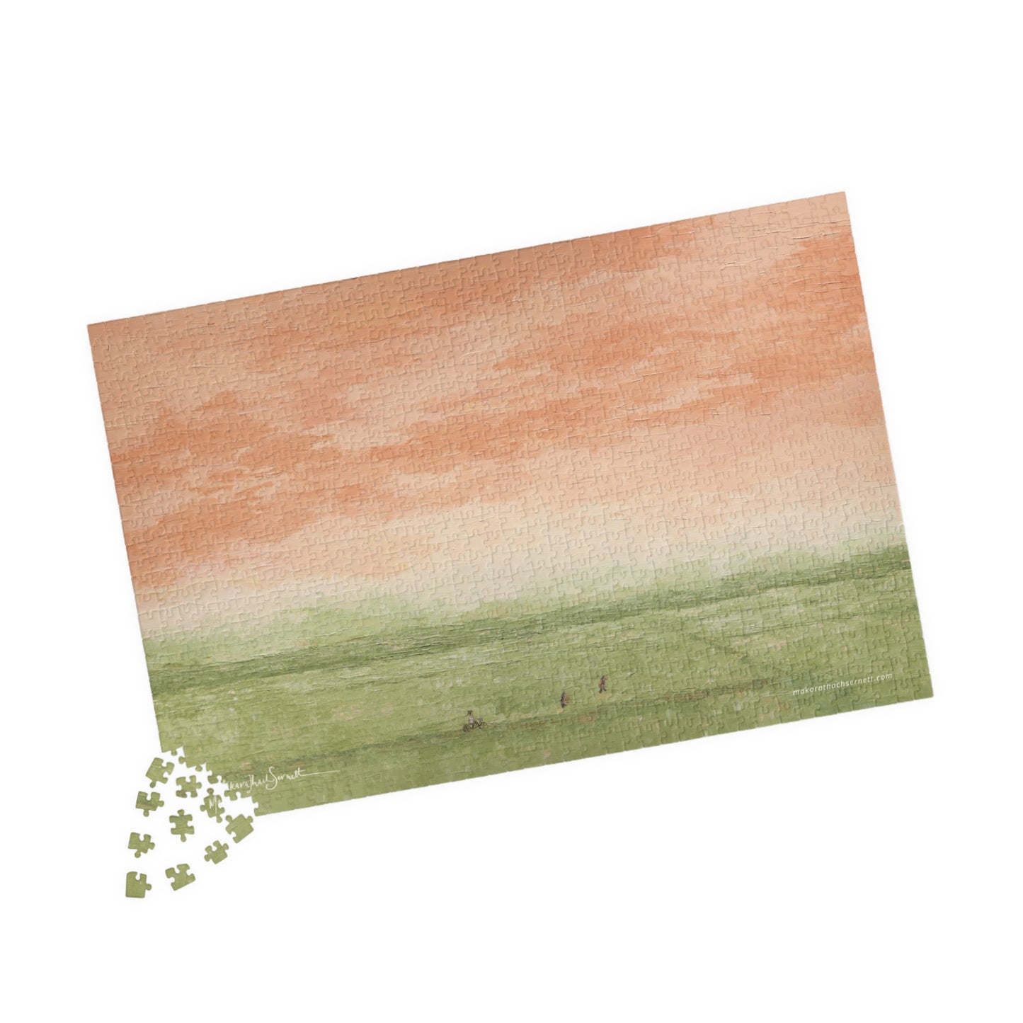 Among Rice Paddies Puzzle (500, 1014-piece)