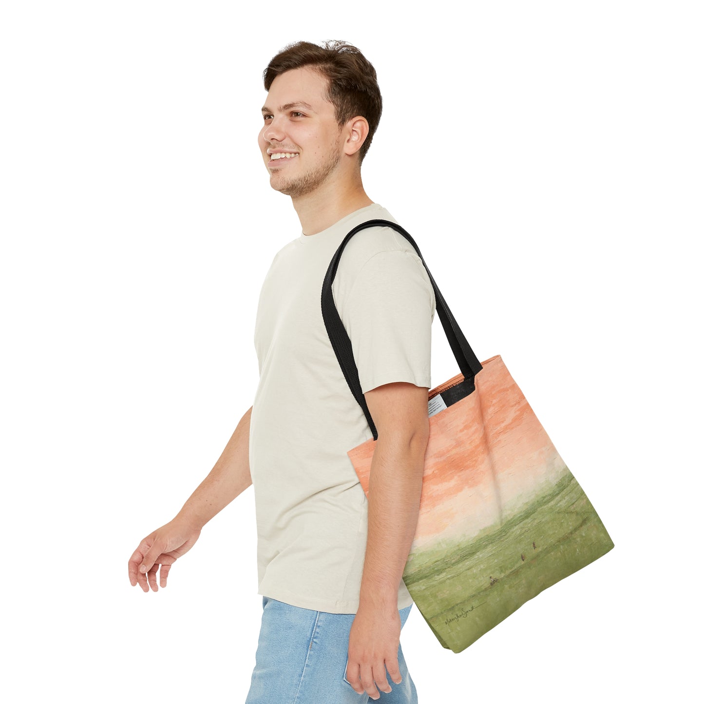 Among Rice Paddies small tote bag