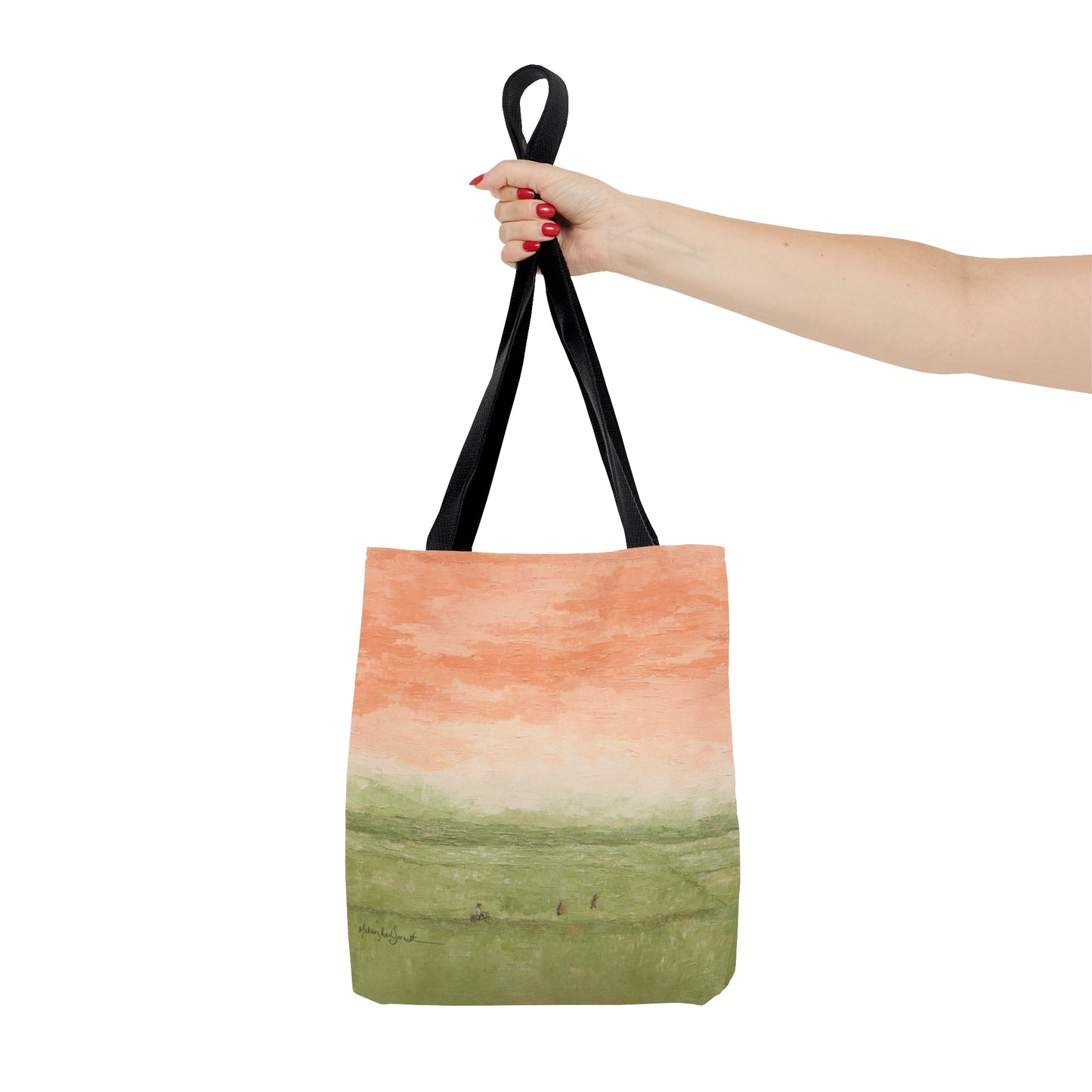Among Rice Paddies small tote bag