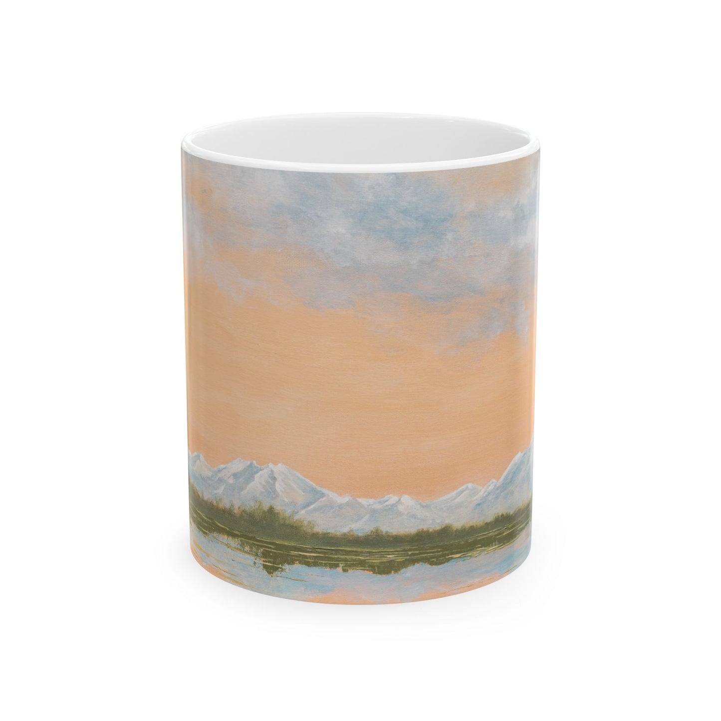 A Denali Adventure Ceramic Mug - Mountain Landscape - Perfect for Nature Lovers & Gift Ideas