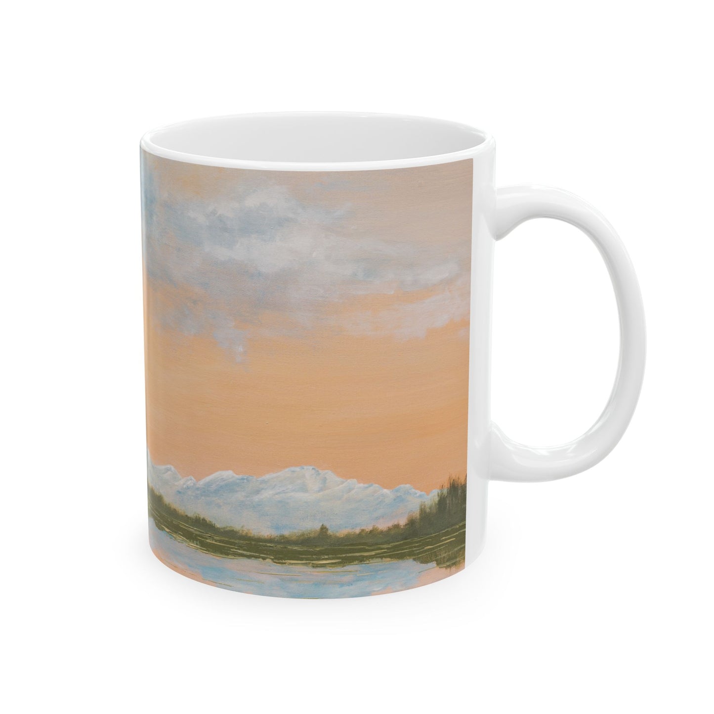 A Denali Adventure Ceramic Mug - Mountain Landscape - Perfect for Nature Lovers & Gift Ideas