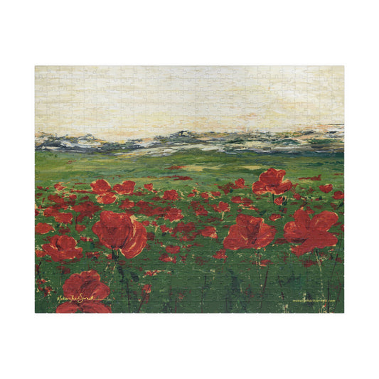 Field of Poppies Puzzle (500, 1014-piece)