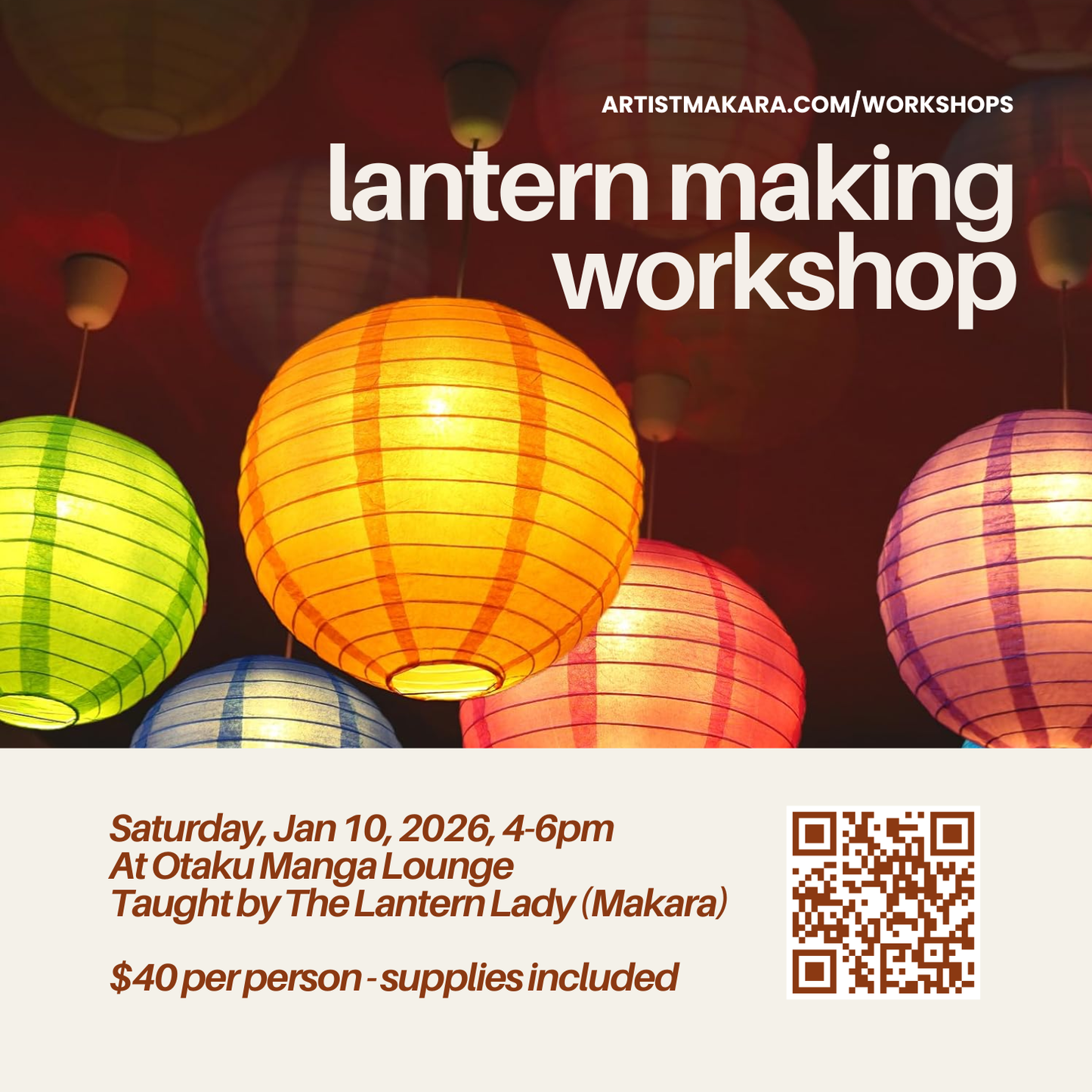 New Year's Lantern Making Workshop 01/10/2026