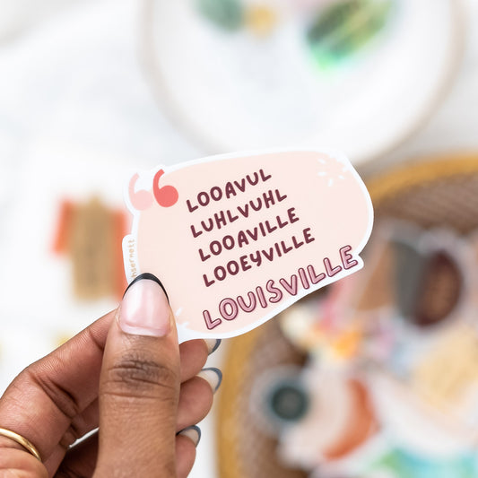 Louisville Wordplay sticker