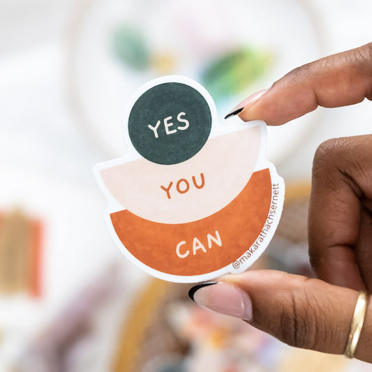 Yes you can boho sticker