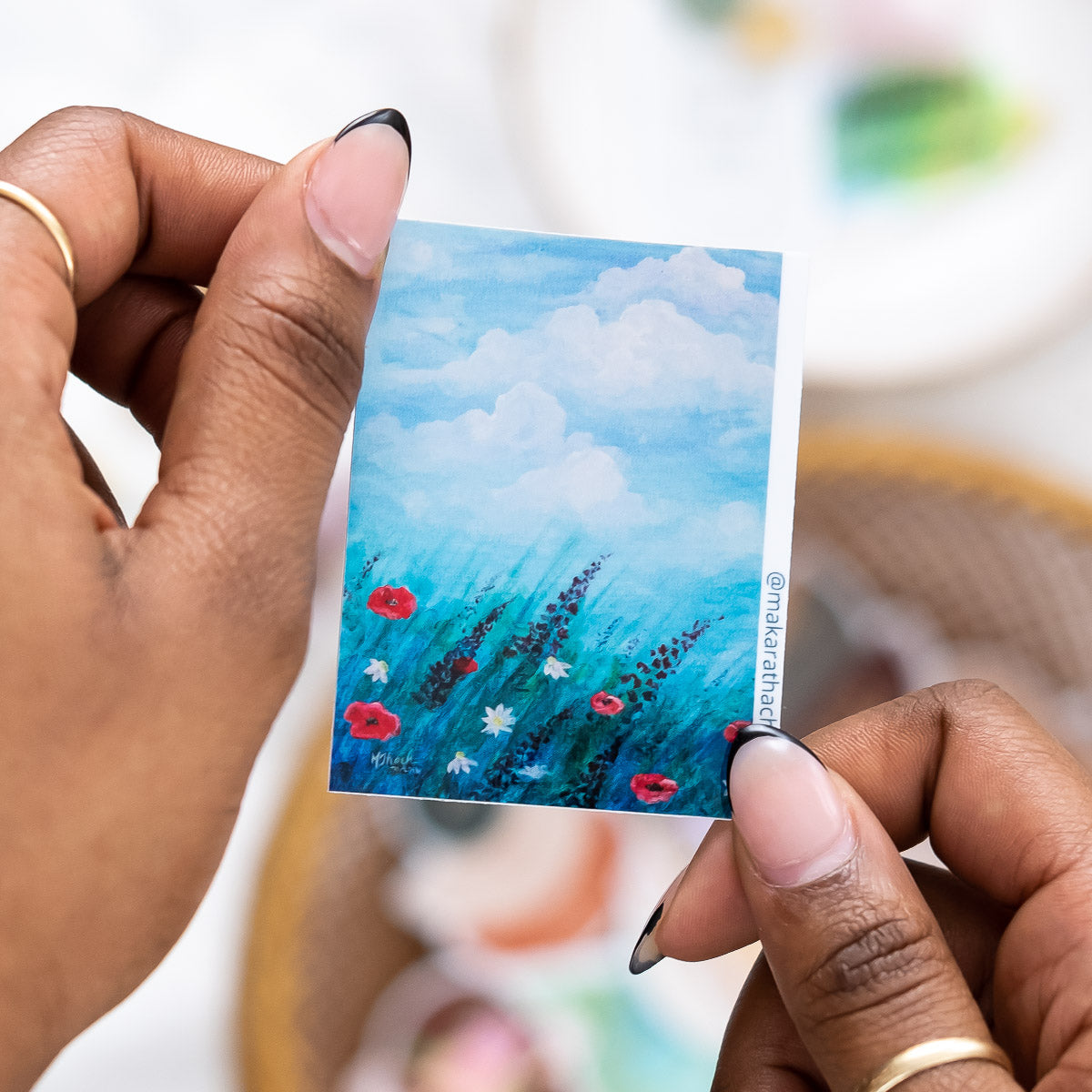 Field of wildflowers sticker