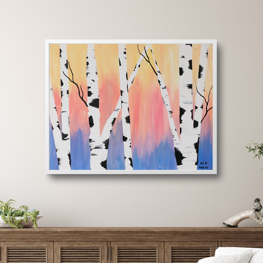 Vibrant Birch art print