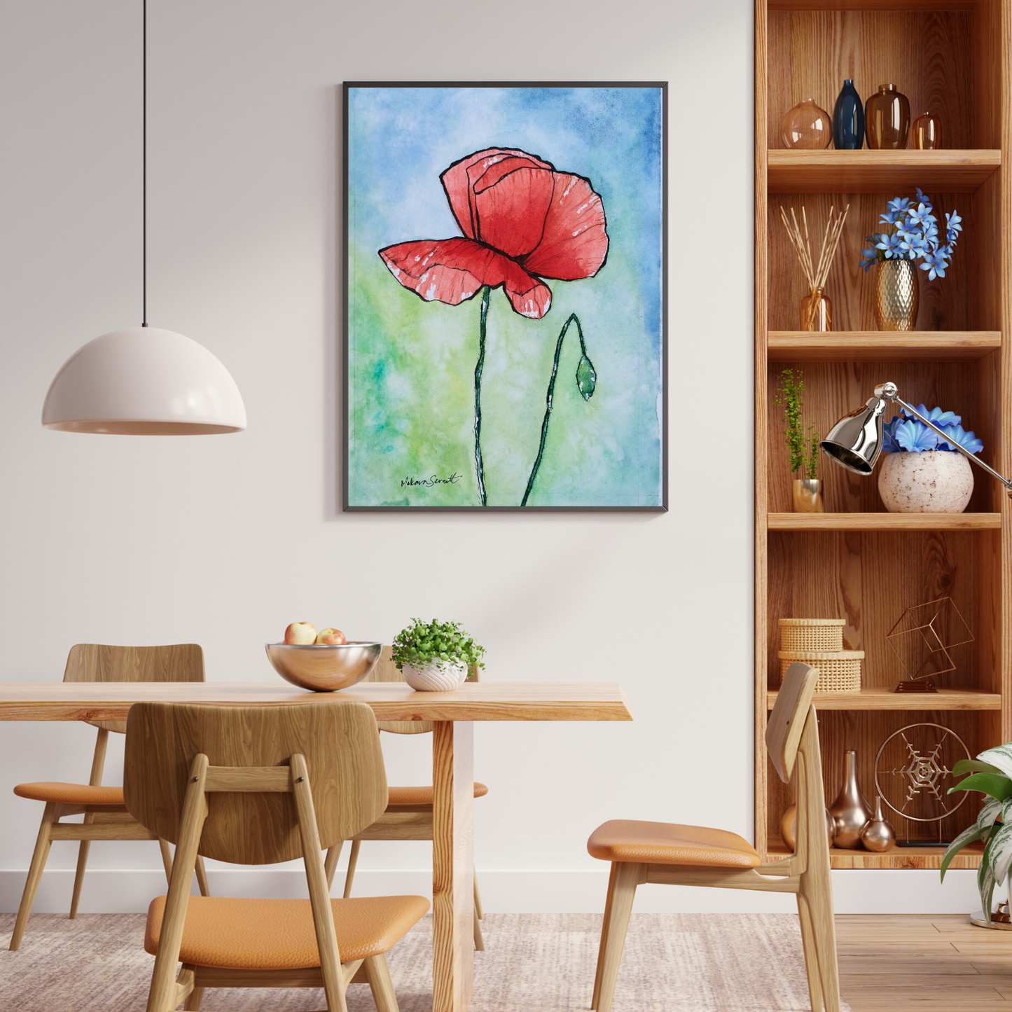 Poppy art print