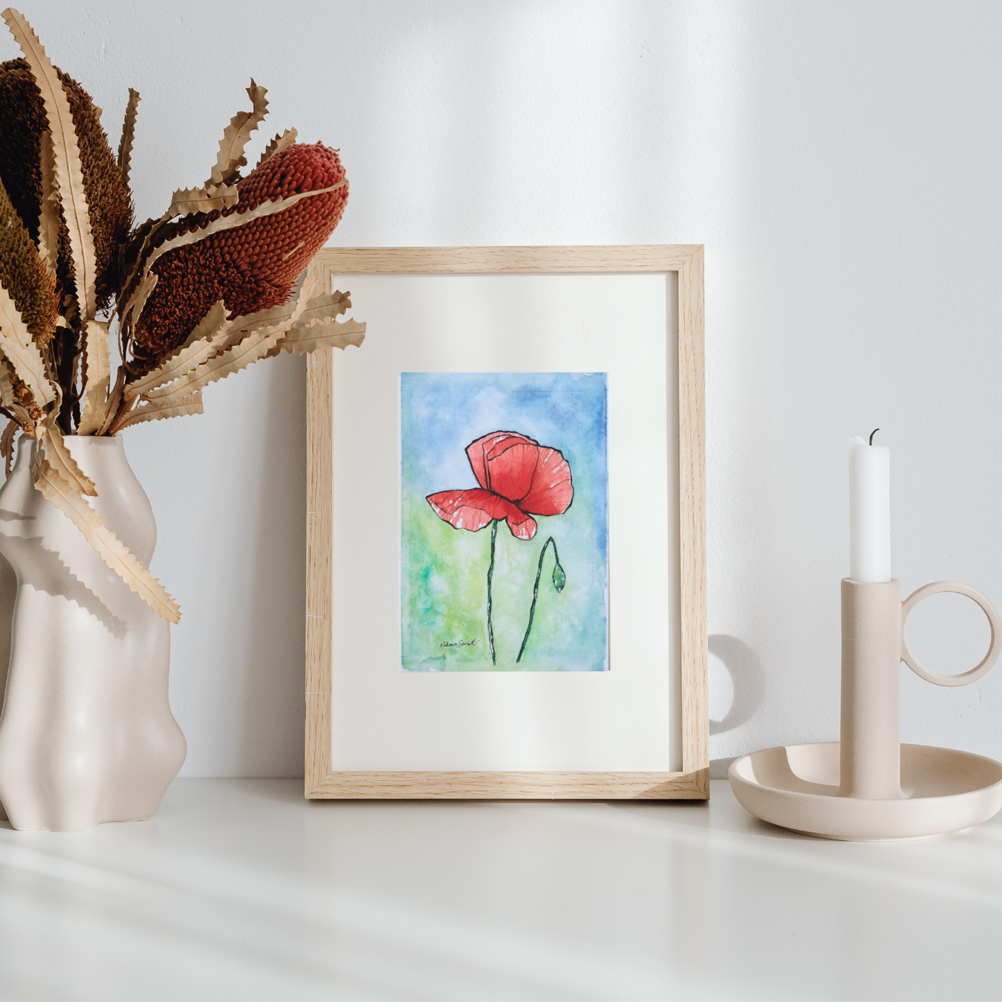 Poppy art print